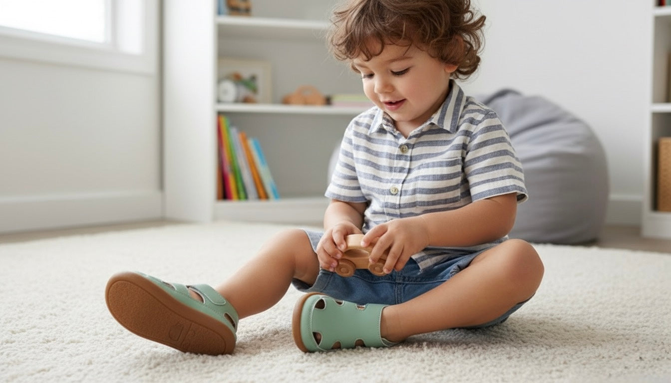 Toddler Wide Toe Box Sandals| Sprout Barefoot Summer Sandals For Kids