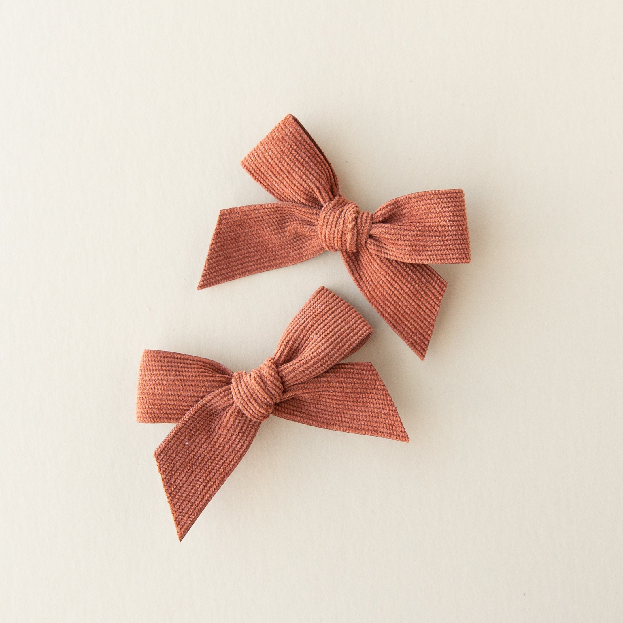 Rust | Corduroy Ribbon Bow