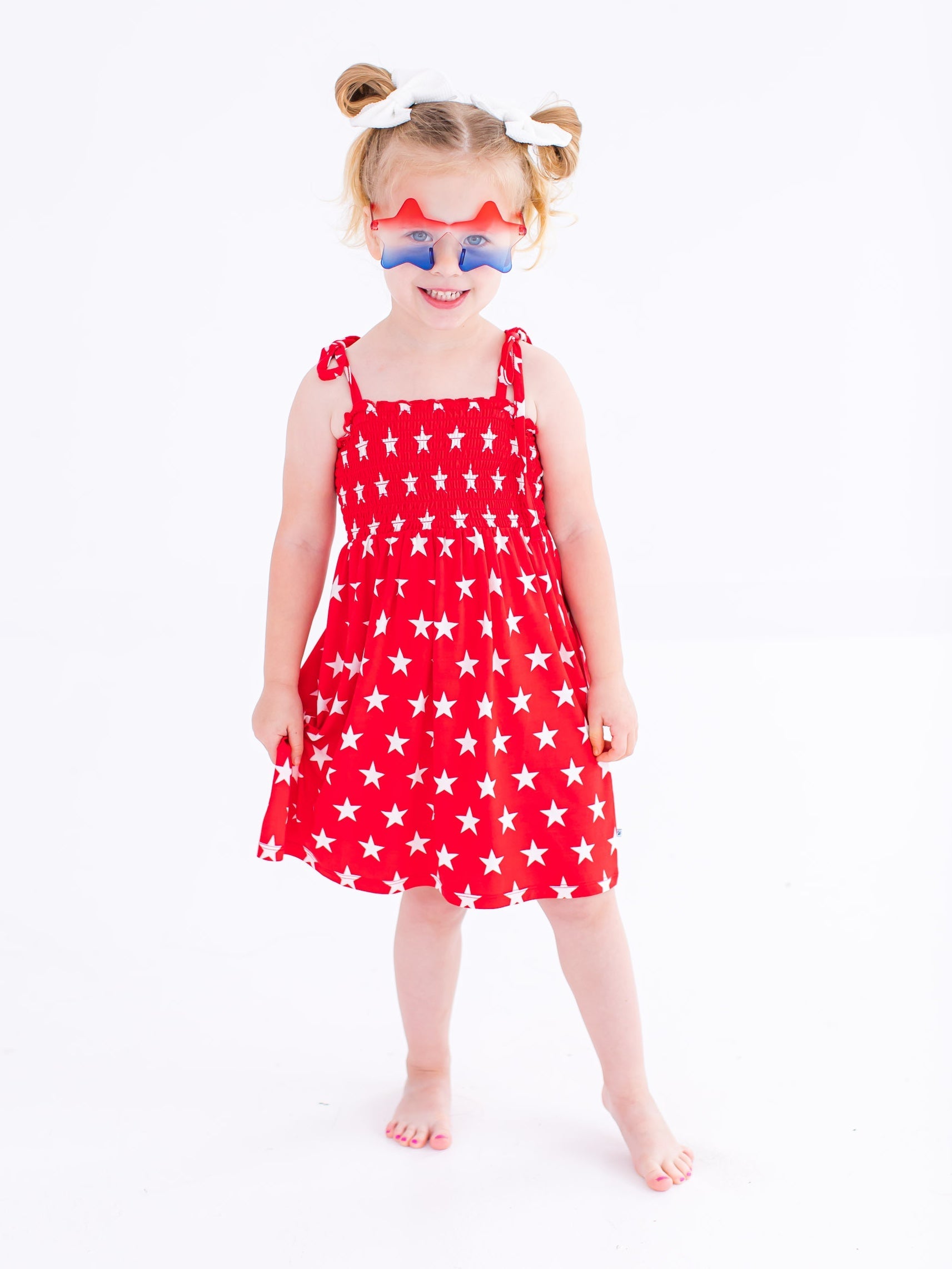 Star Smocked Birdie Dress