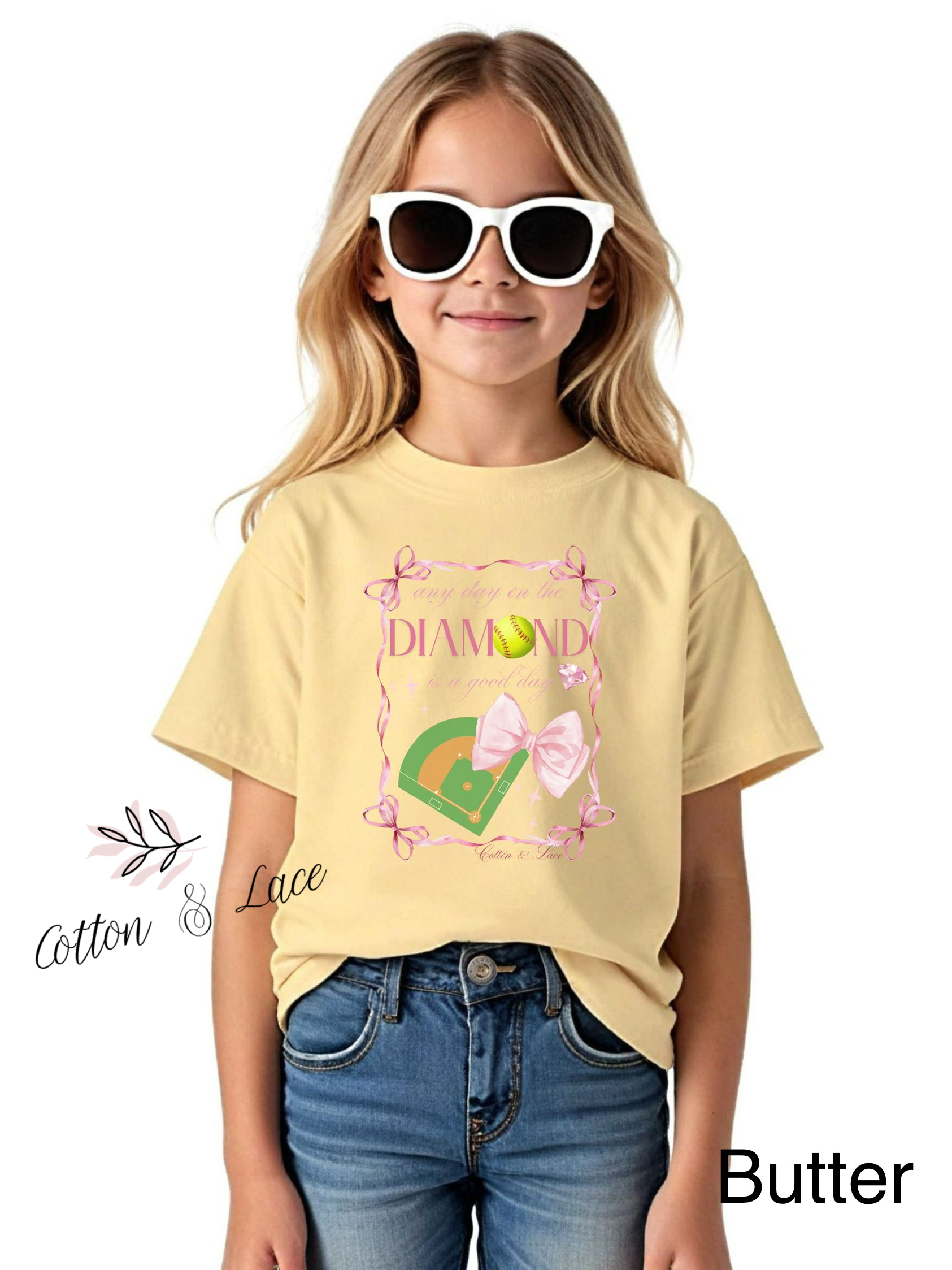 Comfort Colors "any Day On The Diamond" Tee