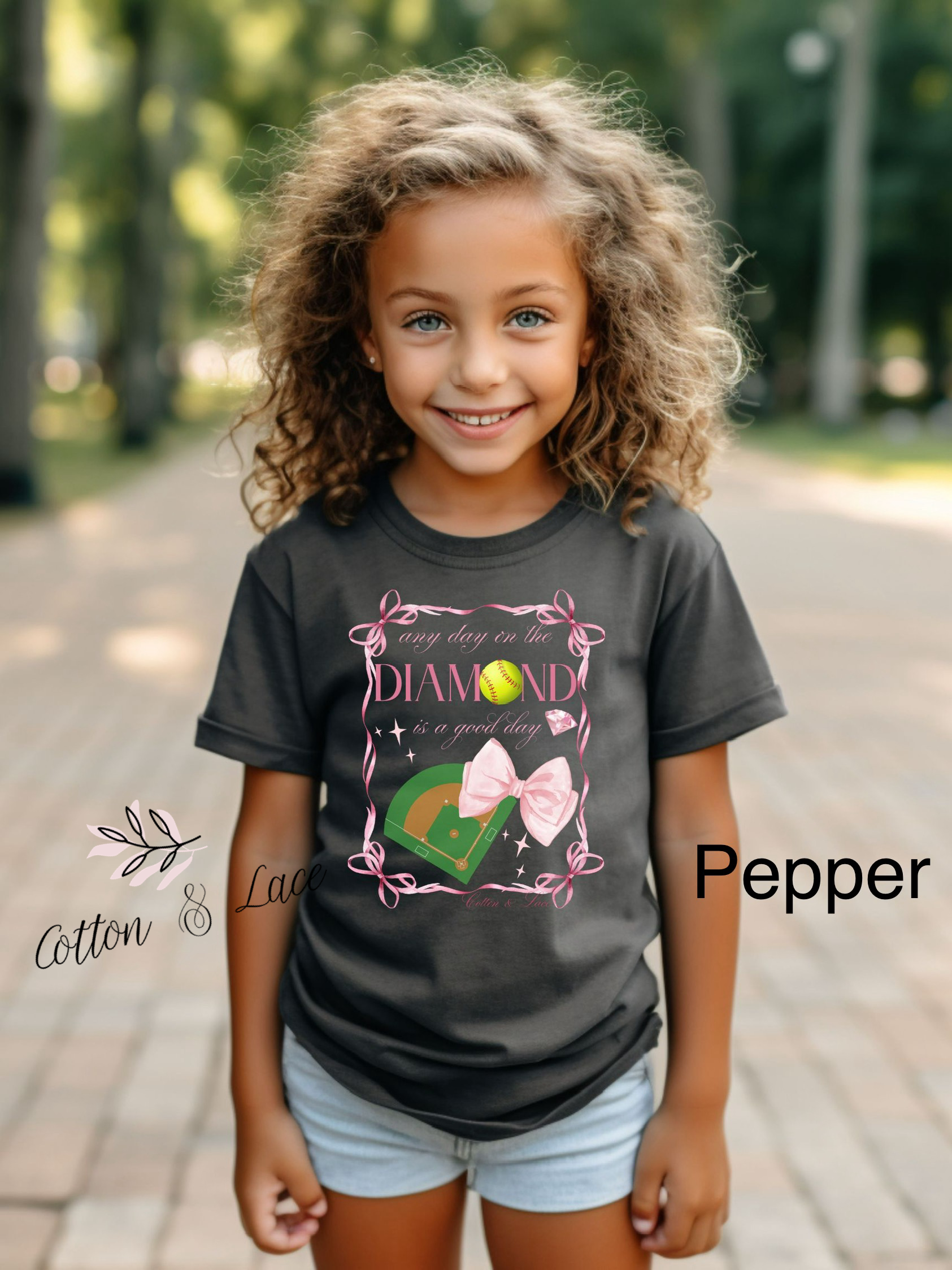 Comfort Colors "any Day On The Diamond" Tee