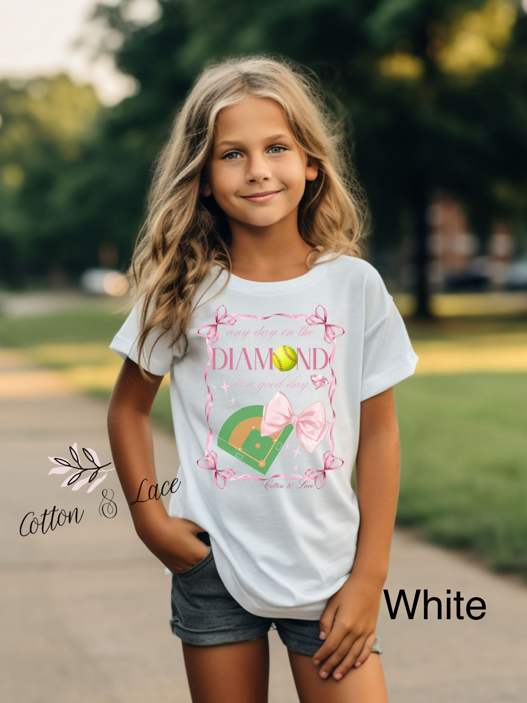 Comfort Colors "any Day On The Diamond" Tee