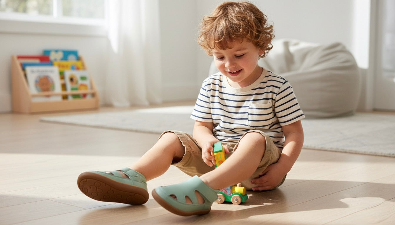 Toddler Wide Toe Box Sandals| Sprout Barefoot Summer Sandals For Kids