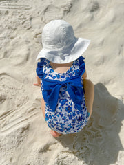 Dainty Blue One Piece Swimsuit