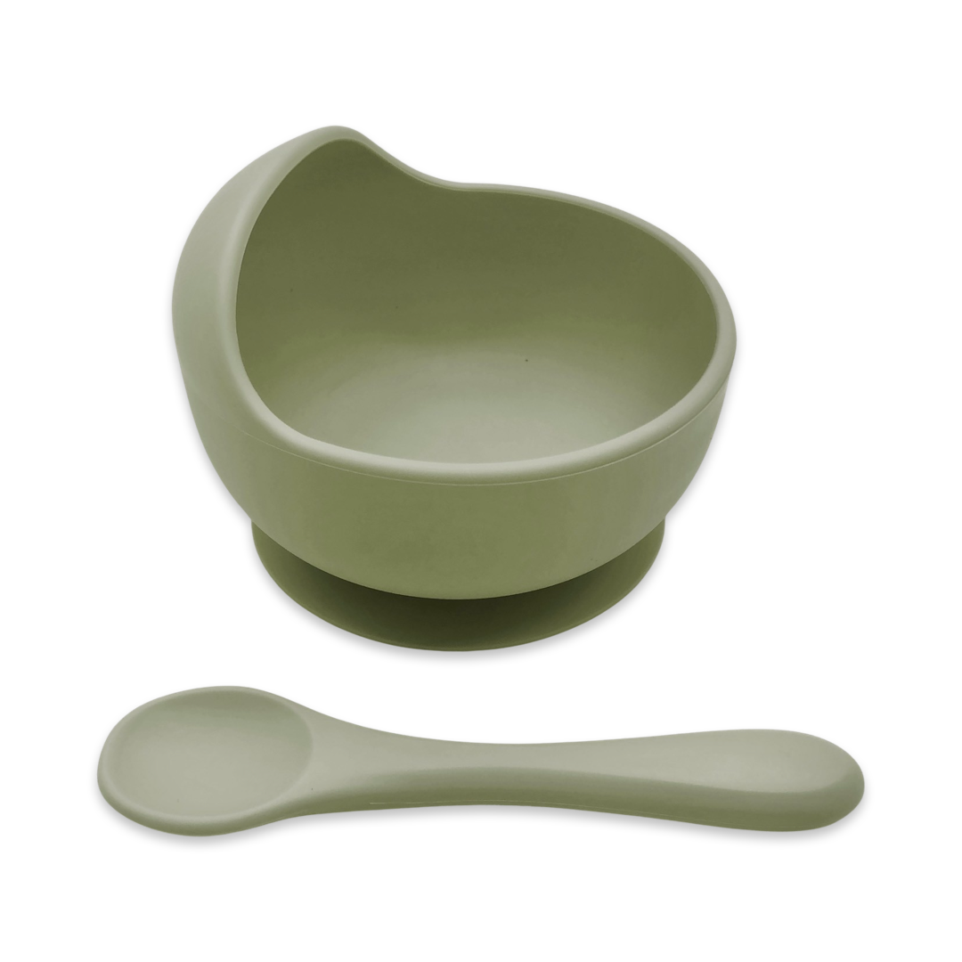 Bowl & Spoon Set, Baby/toddler, Heypeacock, Food-grade Silicone