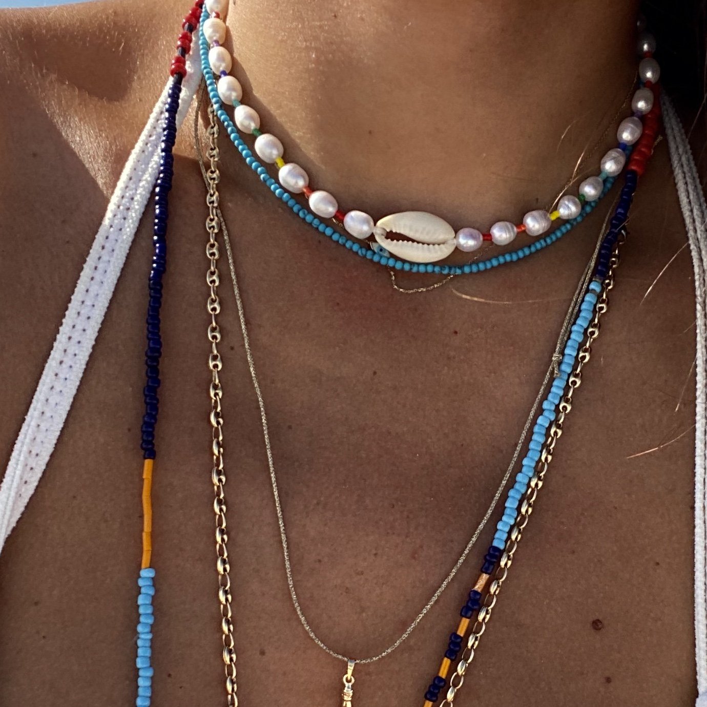 Freshwater Baroque Pearl Rainbow Choker