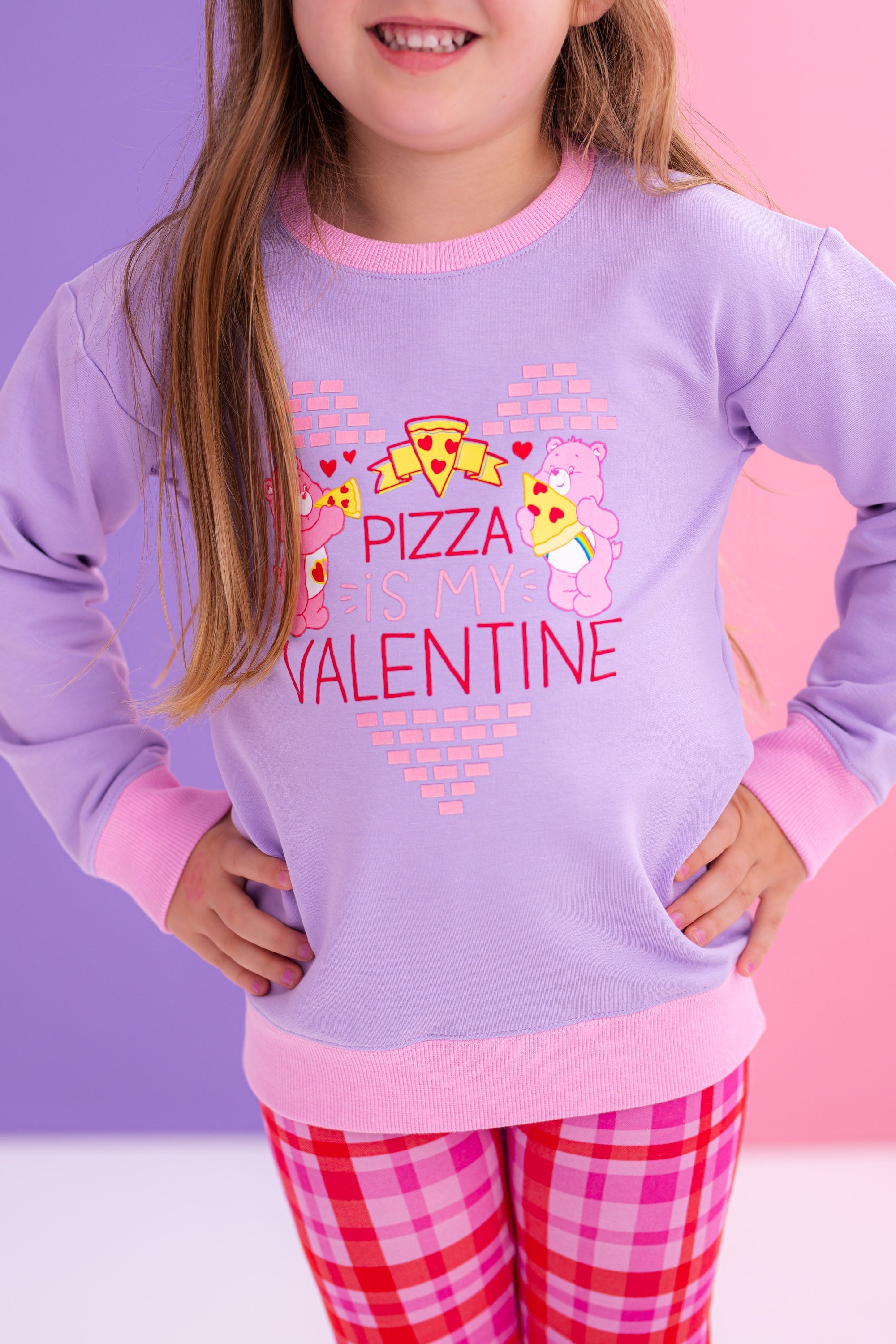 Care Bears™ Pizza Valentine Crewneck Sweatshirt