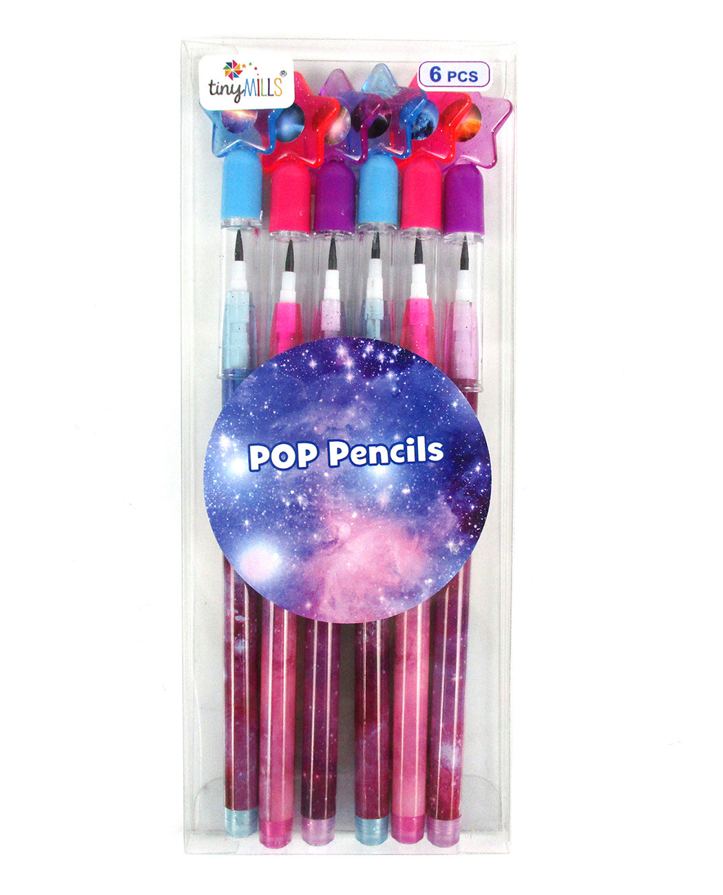 Galaxy Stackable Point Pencils - Set Of 6