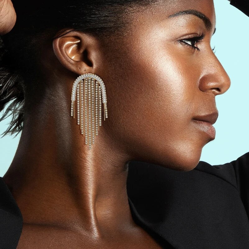 Rochelle Cz Drop Earring