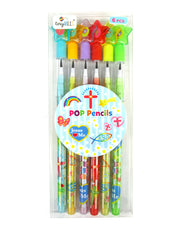 Religious Stackable Point Pencils - Set Of 6