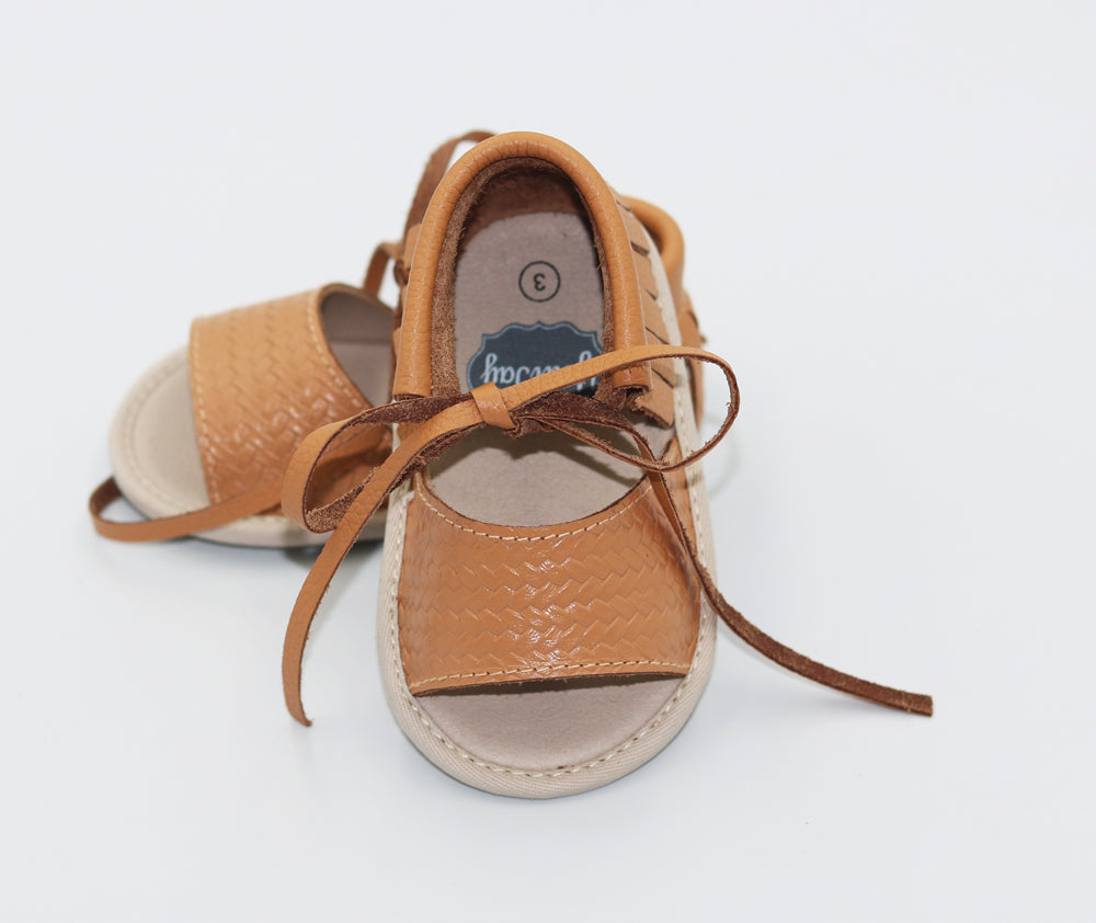 Krissy Fringe Sandals - Honey (brown)