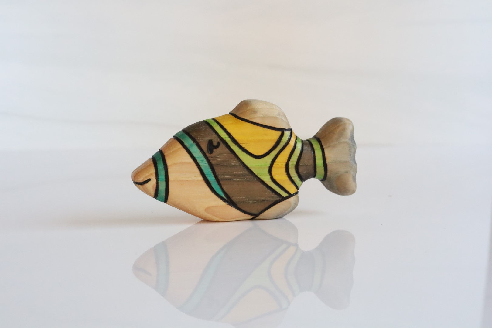 Wooden Humuhumunukunukuapua'a Trigger Fish Toy