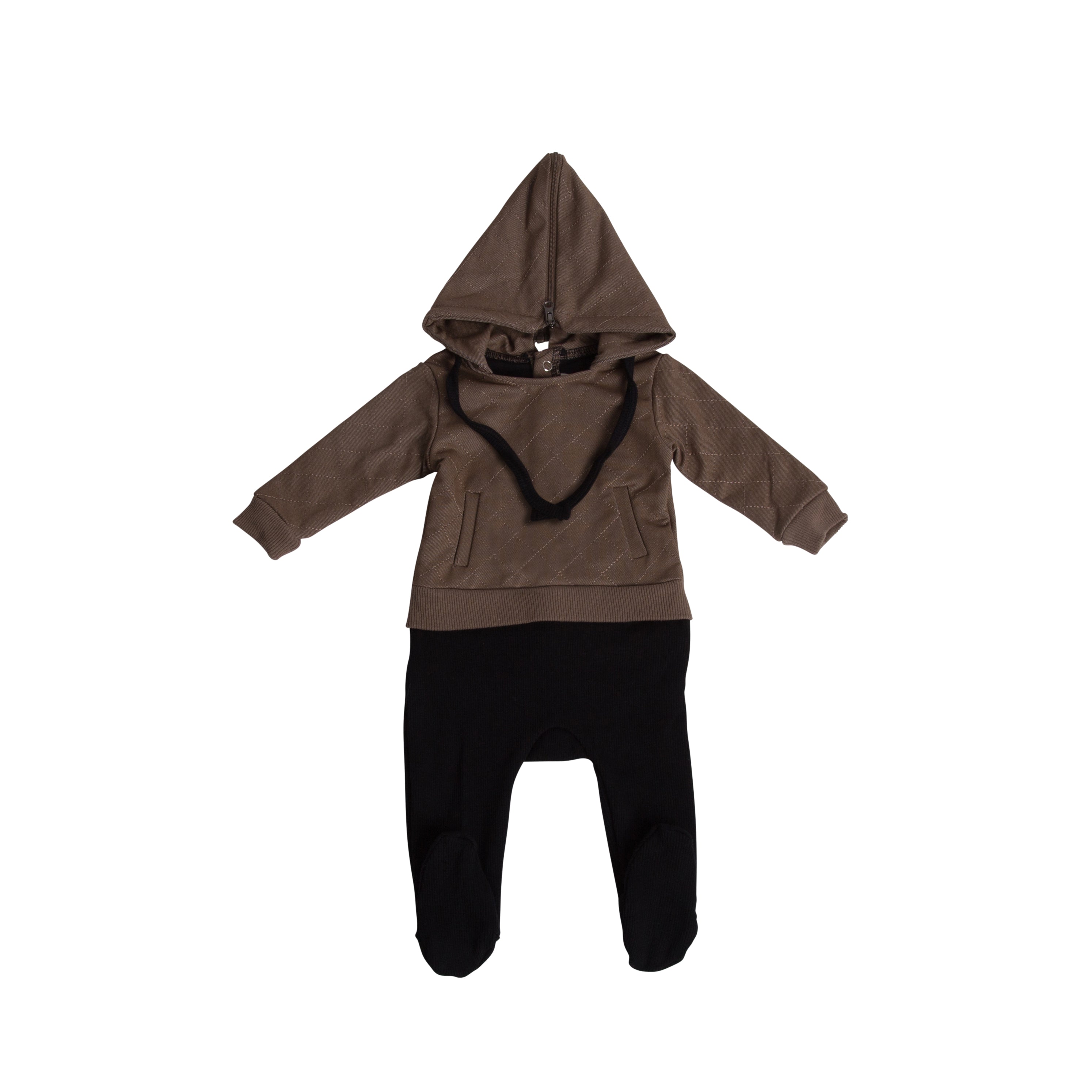 Hooded Footie by Cadeau Baby