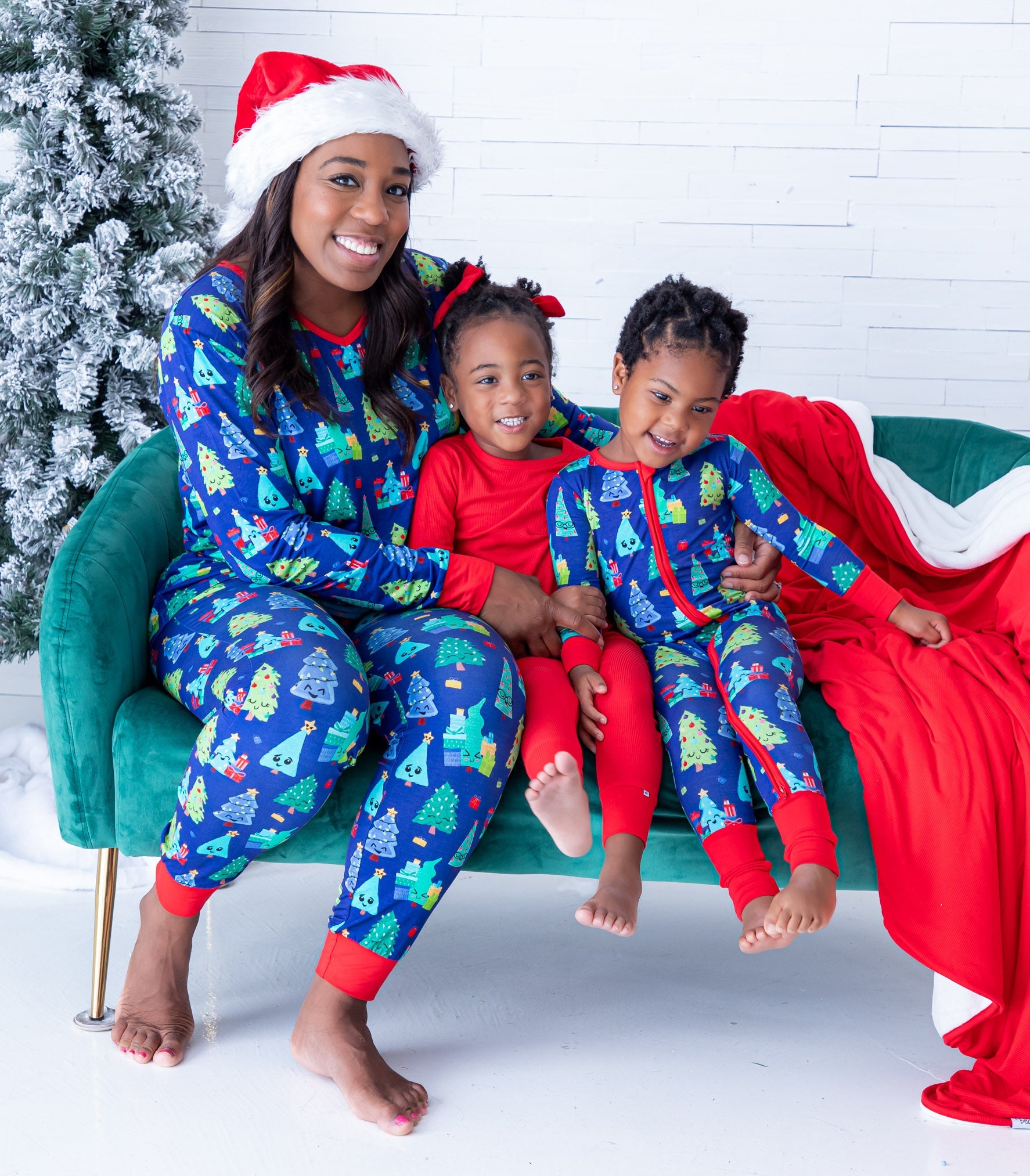 Scarlet Ribbed 2-piece Pajamas