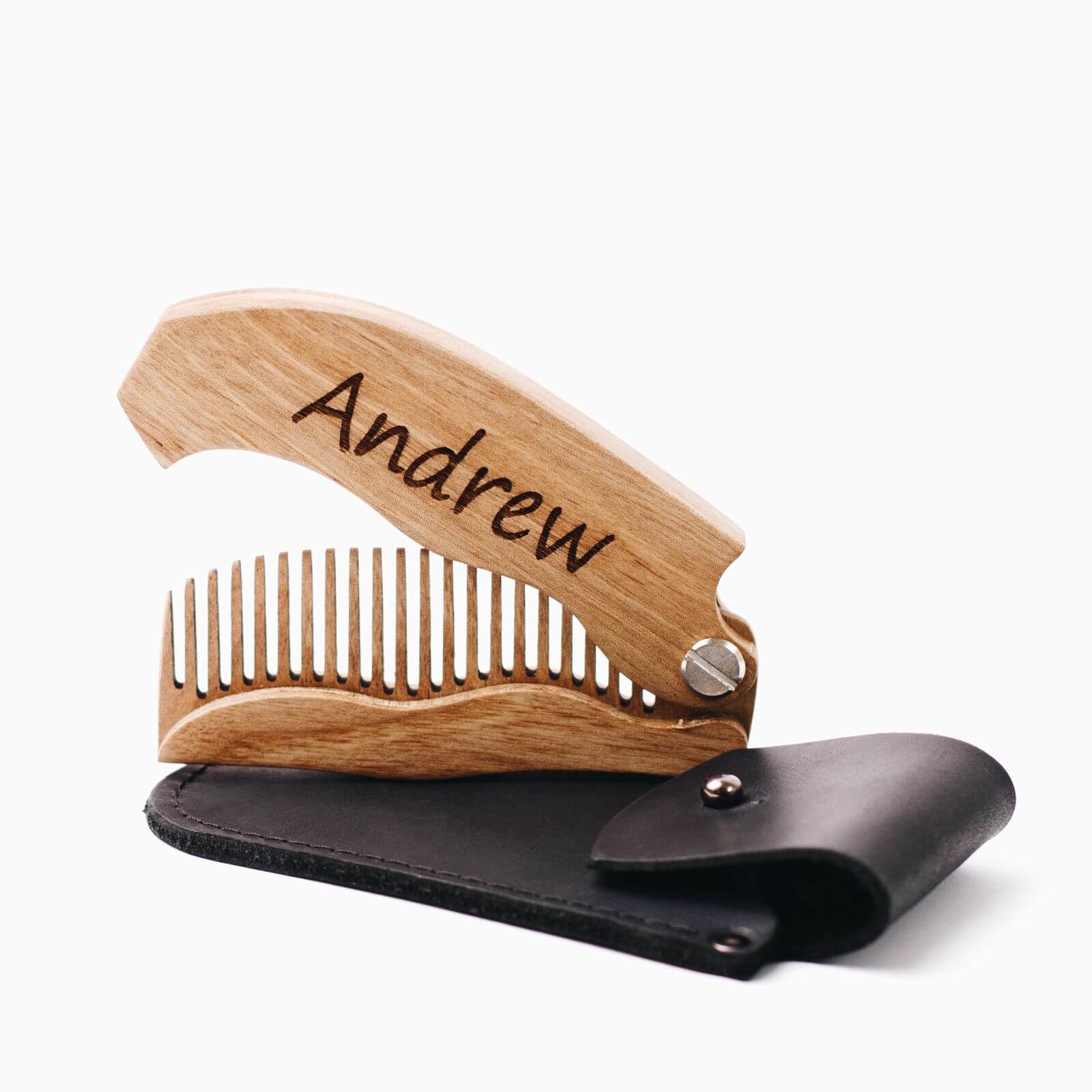 Wooden Beard Comb - Bearded And Brave