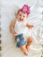 Mulberry | Signature Ruffled Baby Headband
