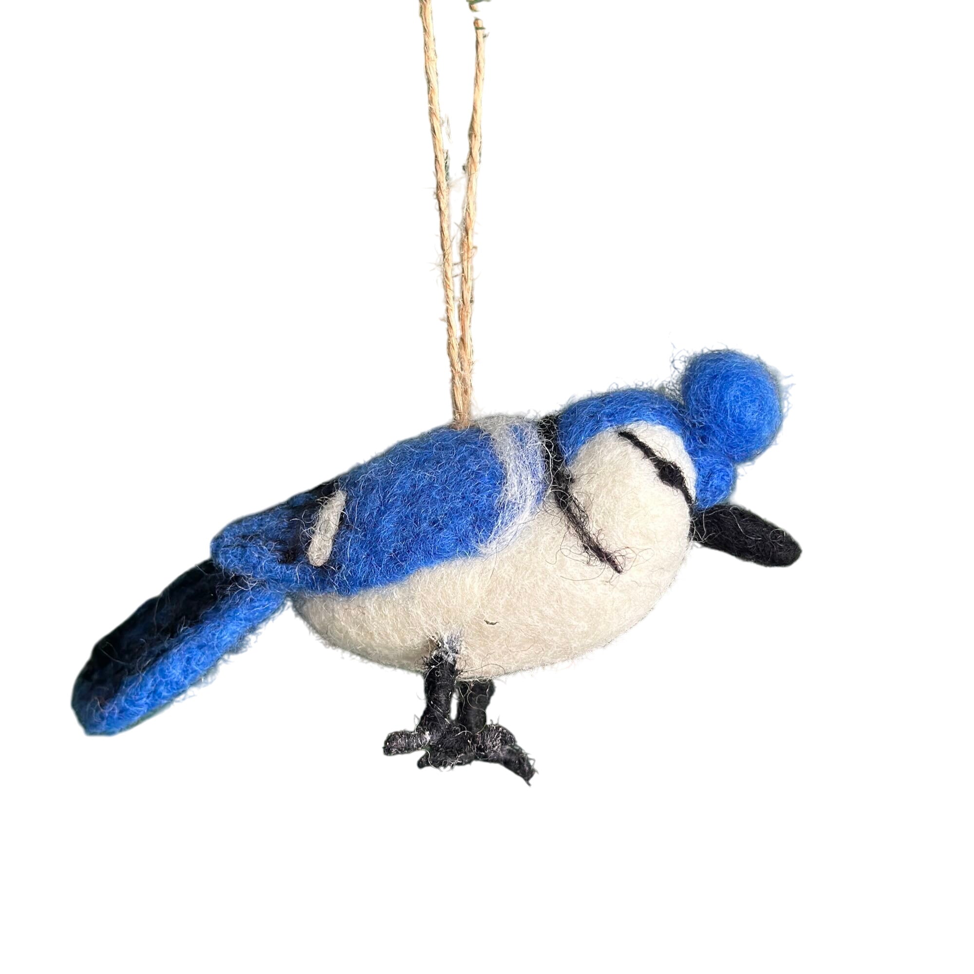 Felt Ornament - Needle Felted Blue Jay