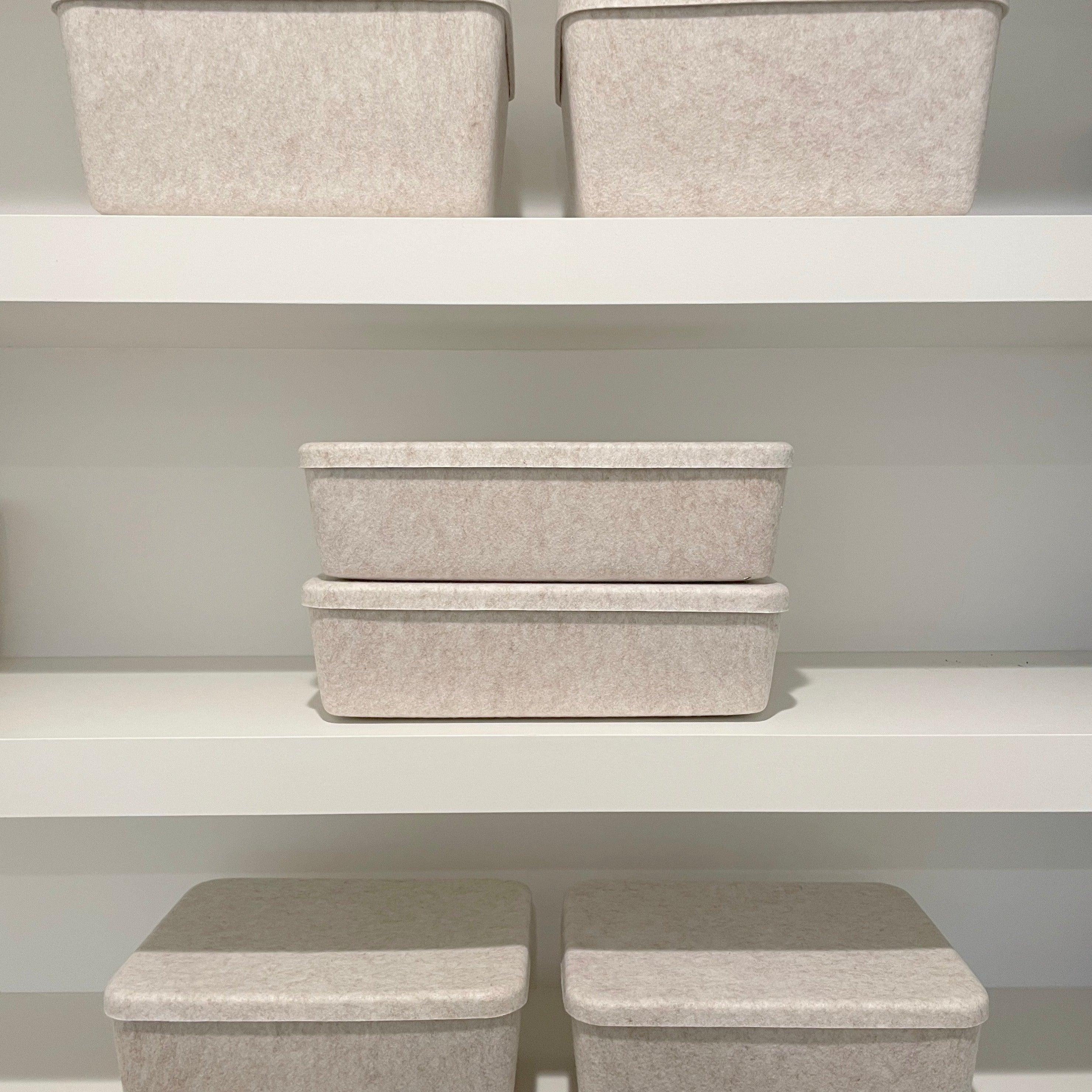The Sculpted Bin - Long With Lid