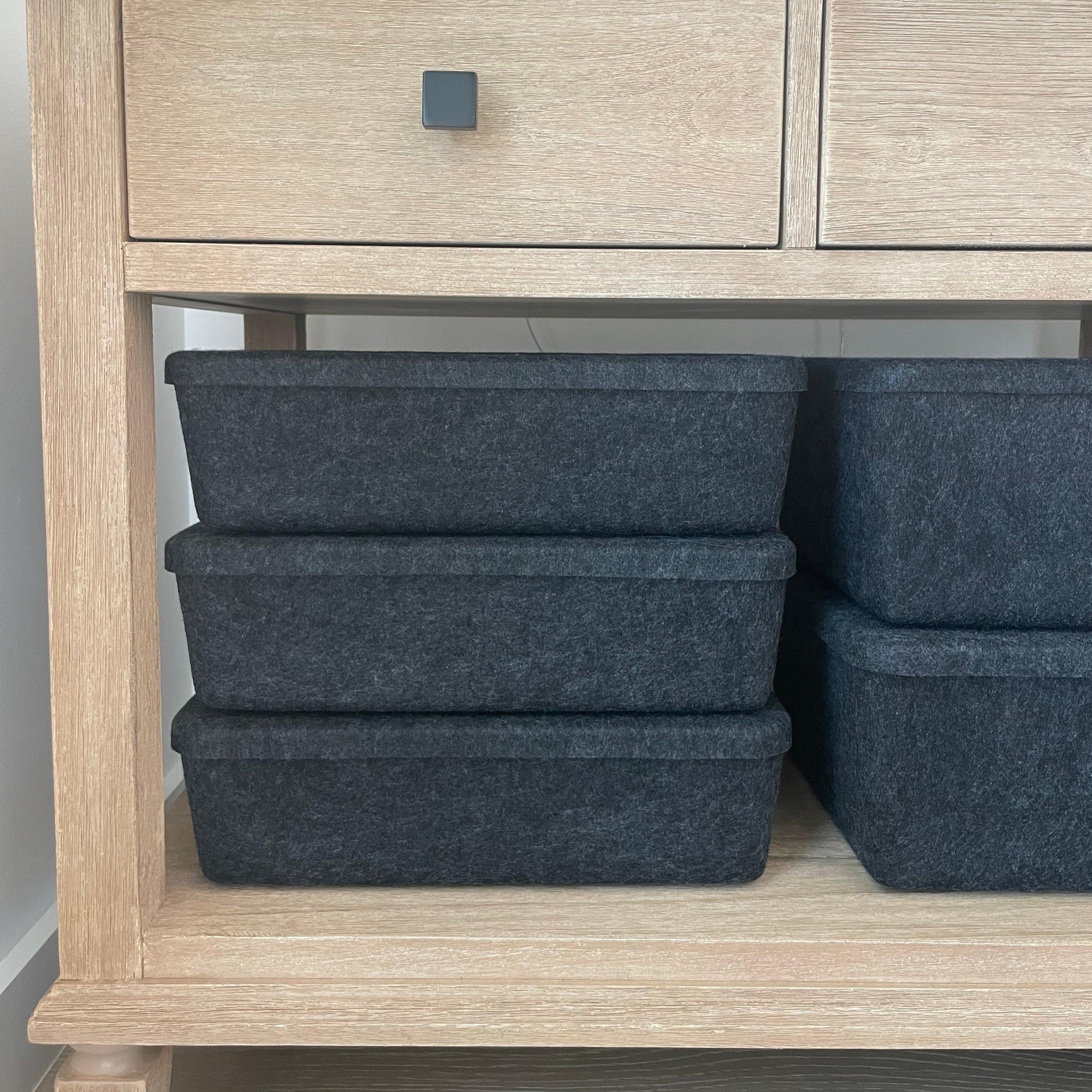 The Sculpted Bin - Long With Lid
