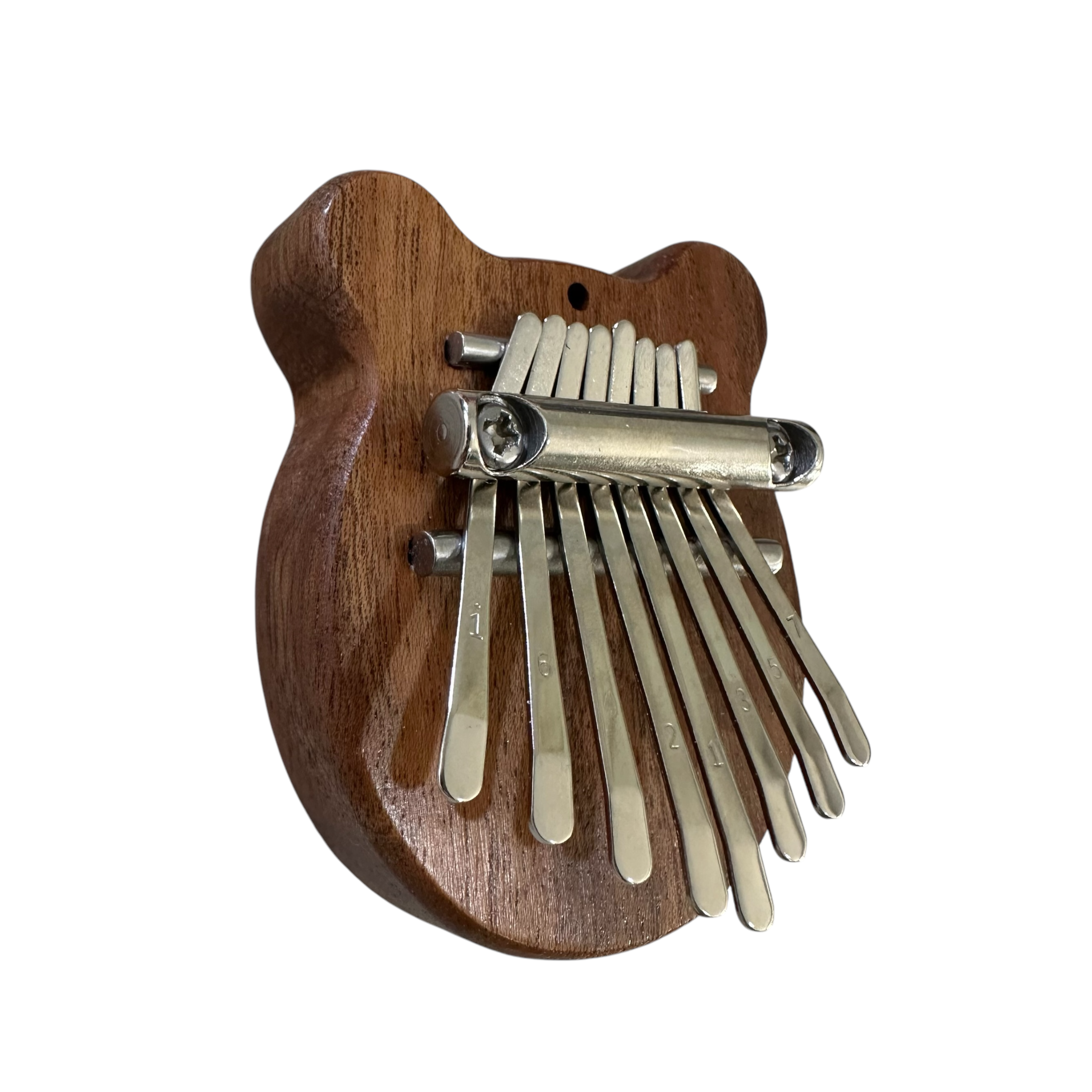 Mini Bear-shaped Wooden Kalimba – 8-key Thumb Piano