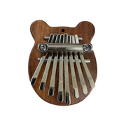 Mini Bear-shaped Wooden Kalimba – 8-key Thumb Piano