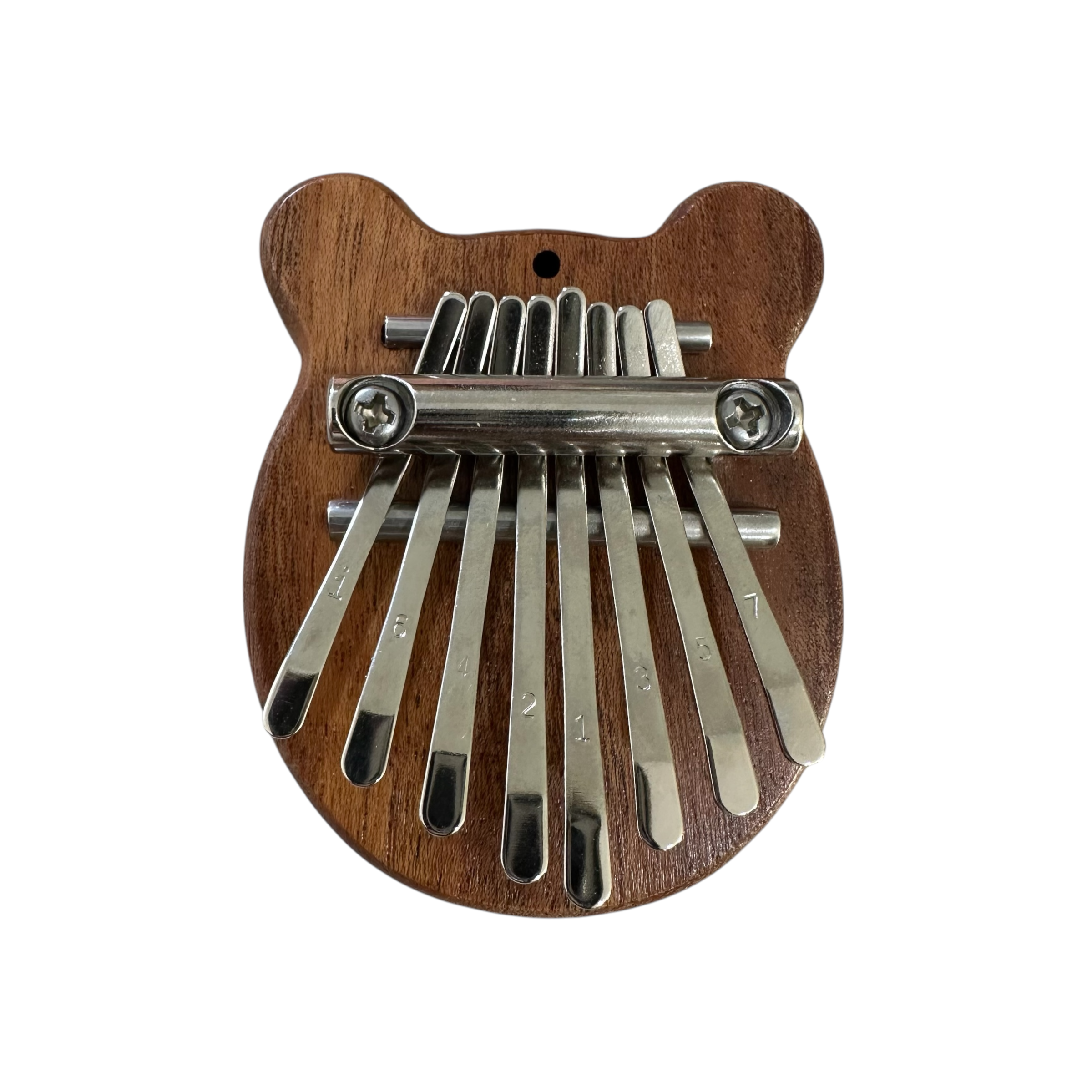 Mini Bear-shaped Wooden Kalimba – 8-key Thumb Piano