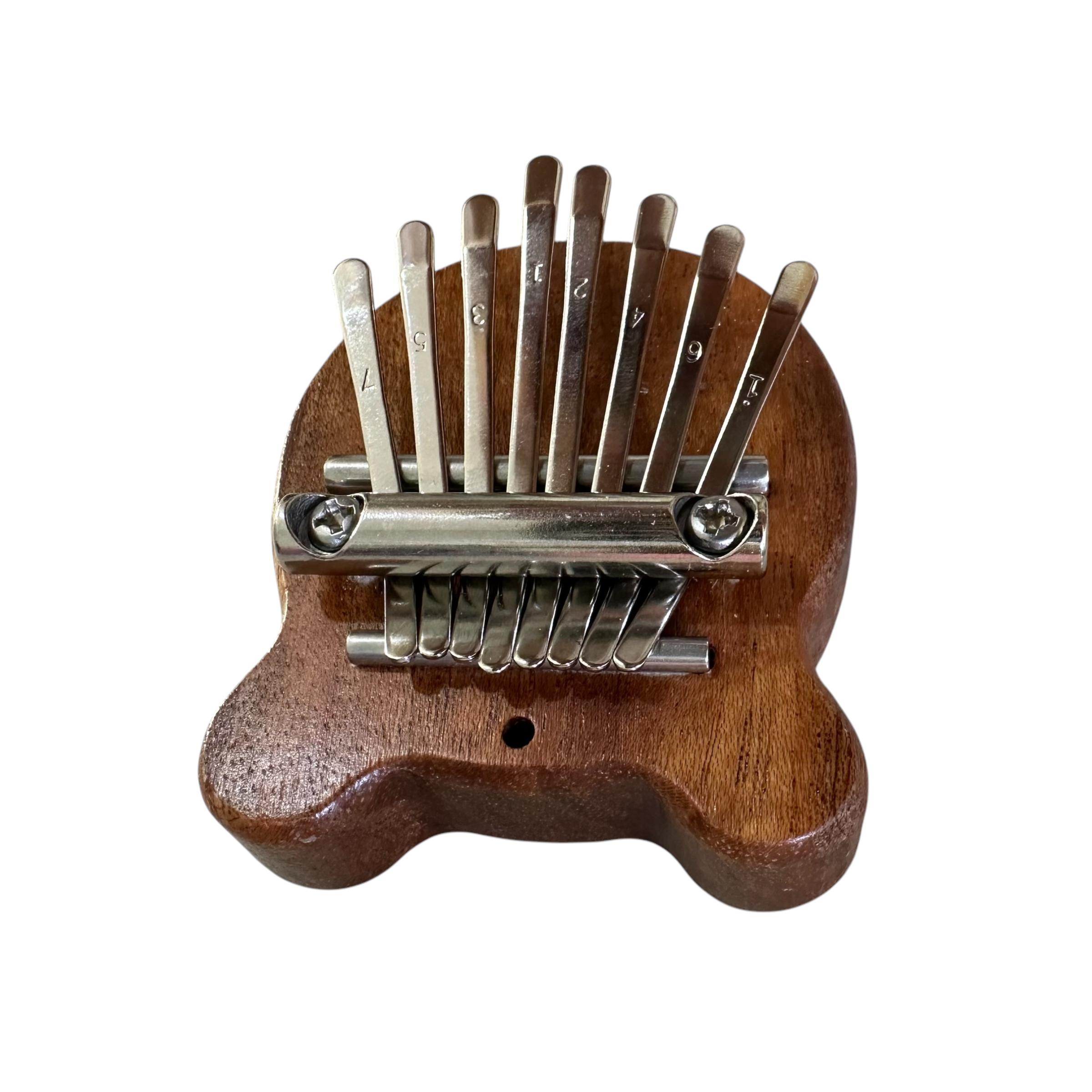 Mini Bear-shaped Wooden Kalimba – 8-key Thumb Piano