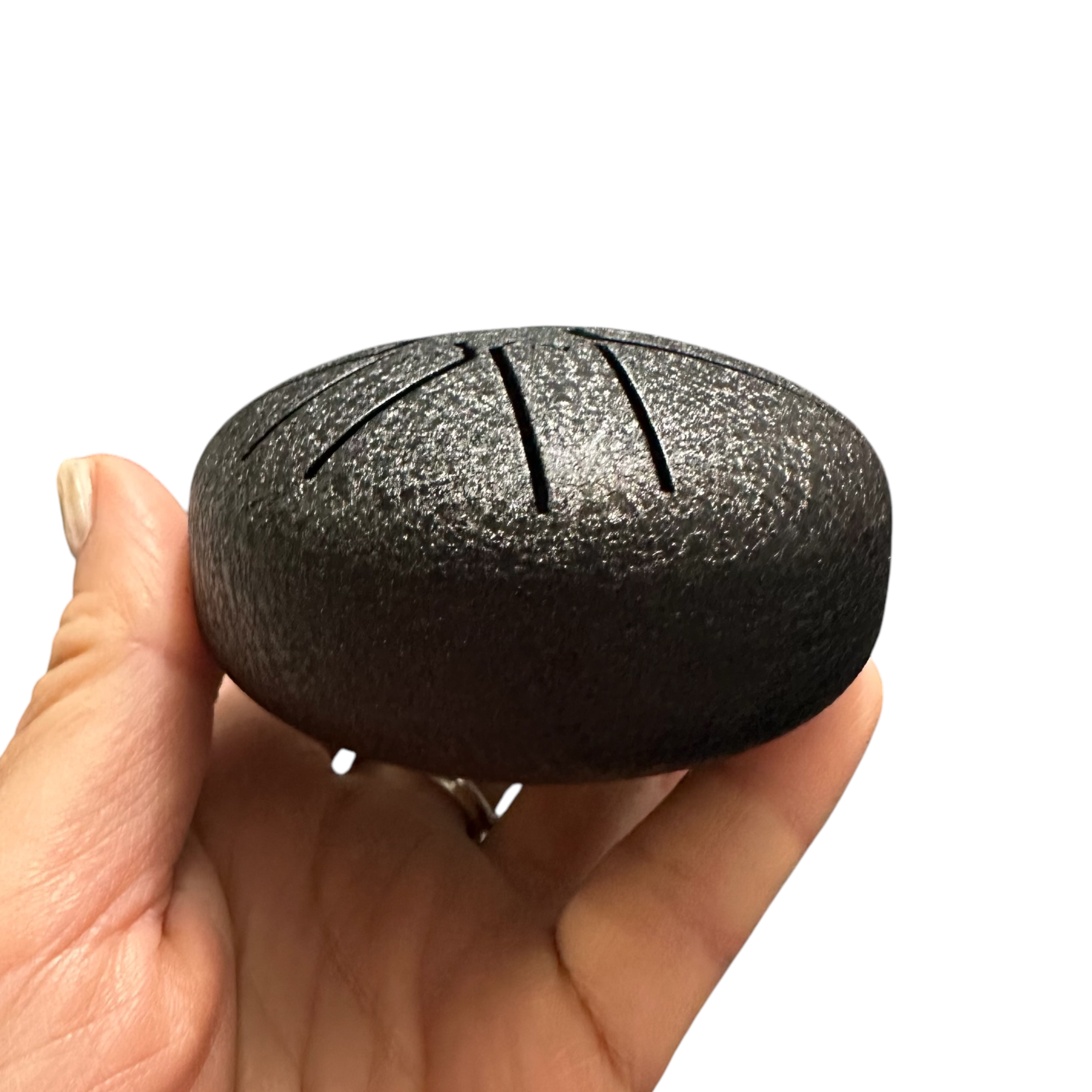 Mini Rain Drum 3 Steel Percussion Instrument With Mallet (black)