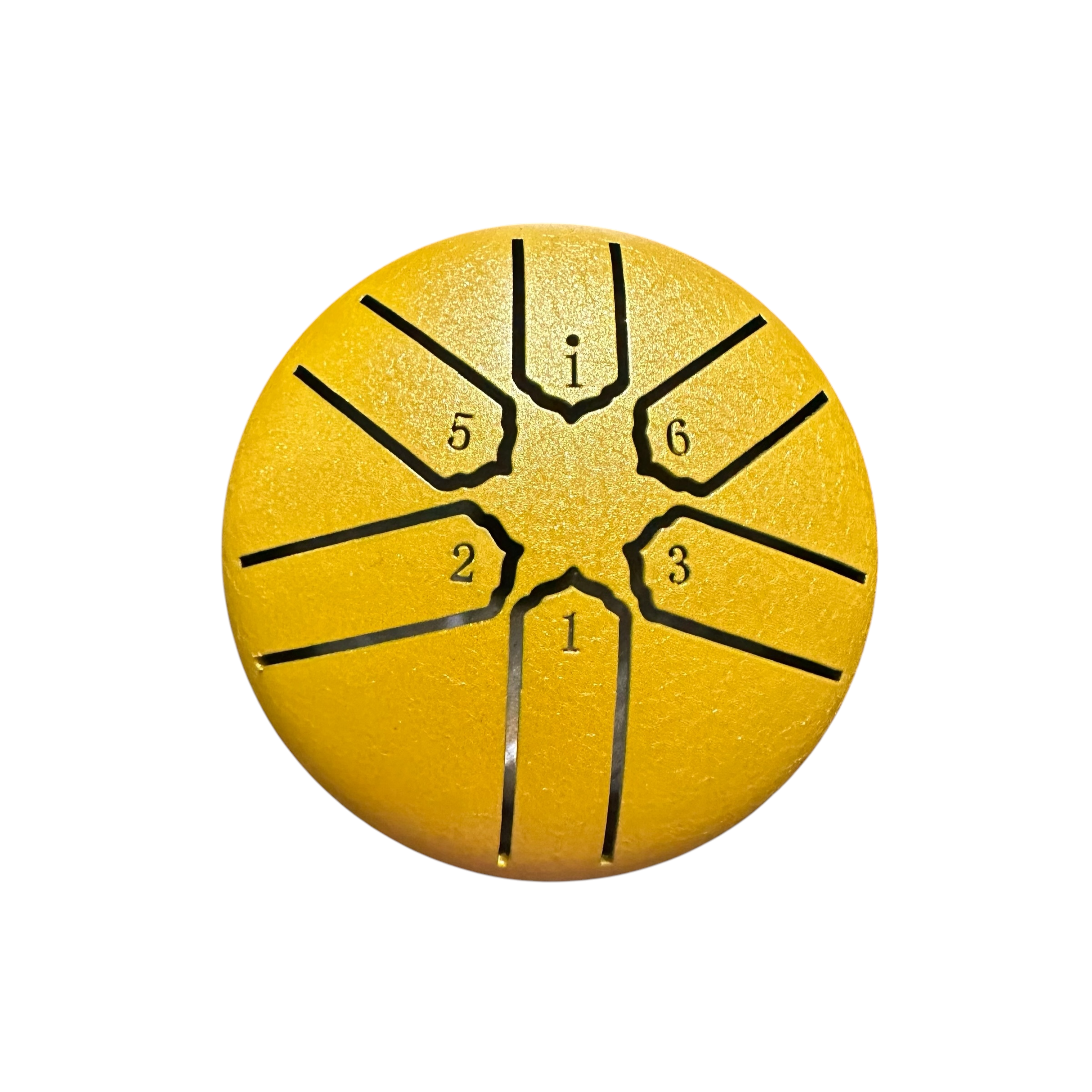 Mini Rain Drum 3 Steel Percussion Instrument With Mallet (yellow)