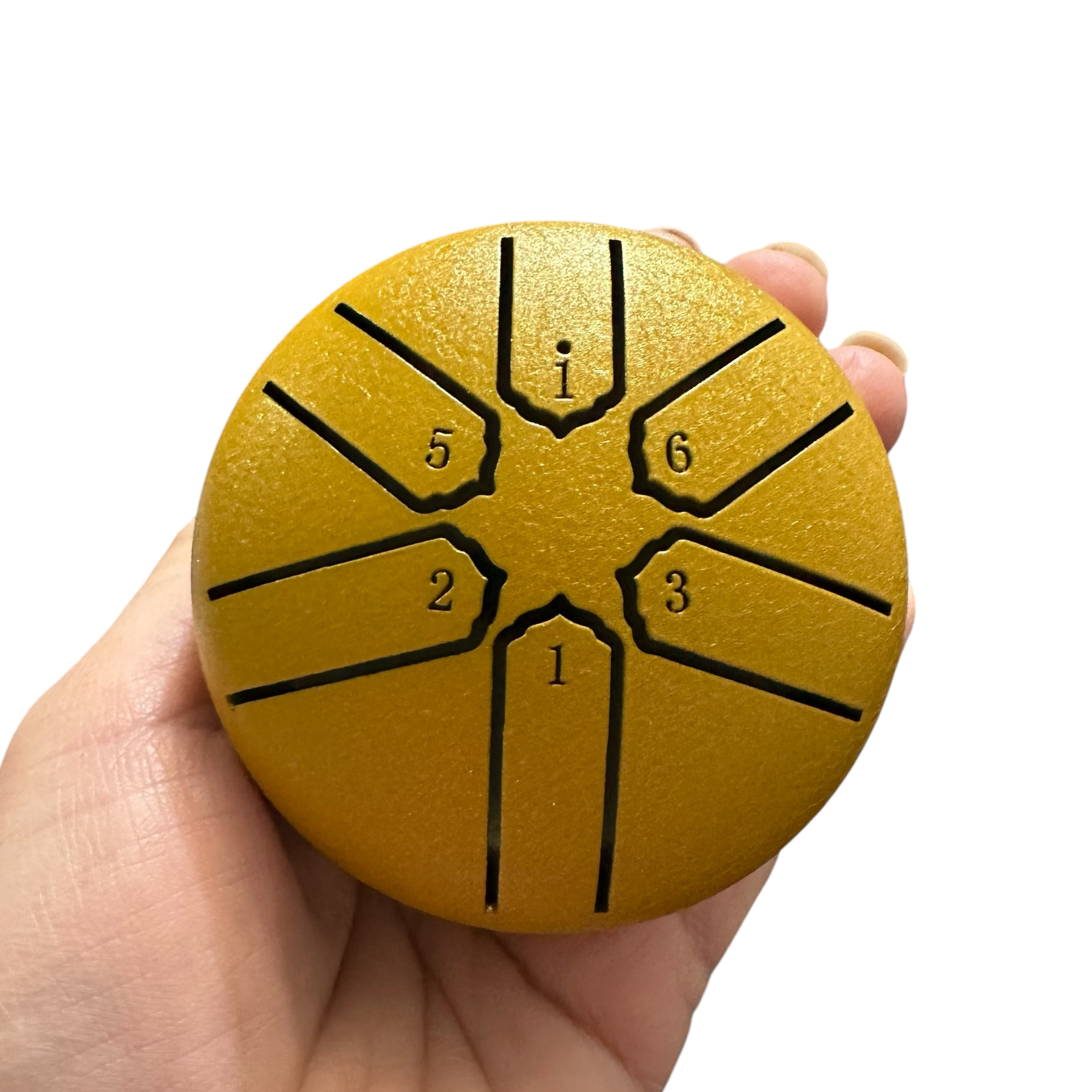 Mini Rain Drum 3 Steel Percussion Instrument With Mallet (yellow)