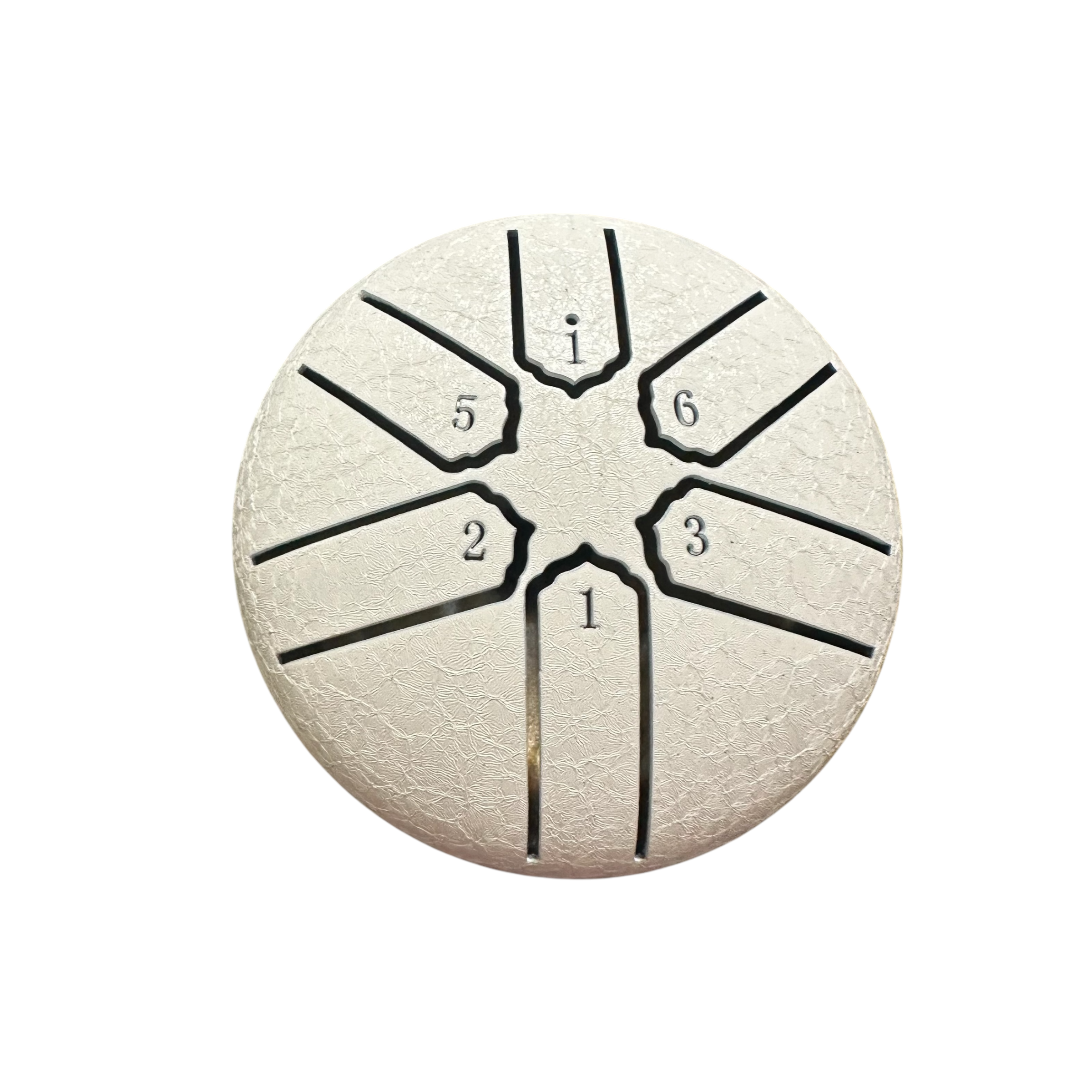 Mini Rain Drum 3 Steel Percussion Instrument With Mallet (white)