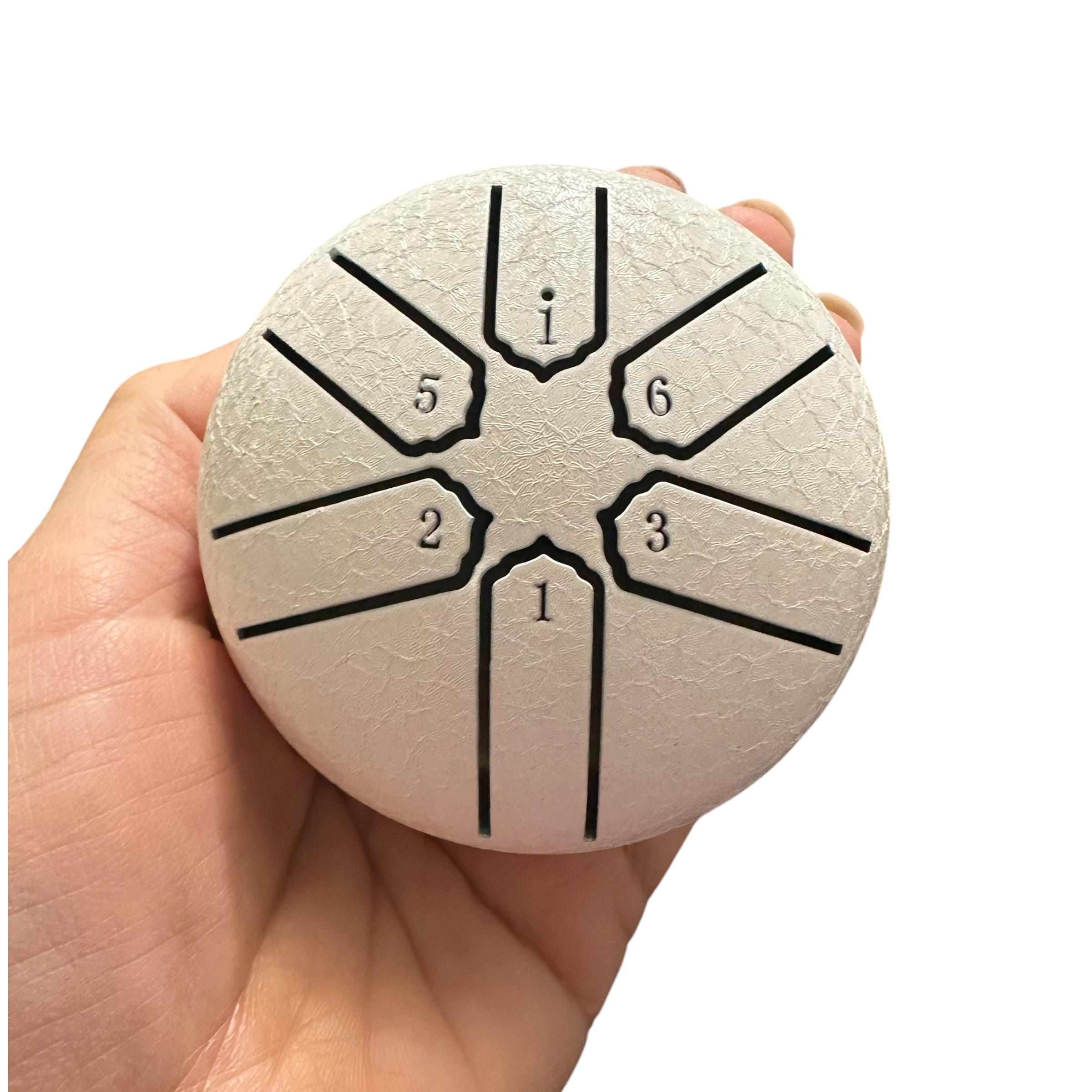Mini Rain Drum 3 Steel Percussion Instrument With Mallet (white)