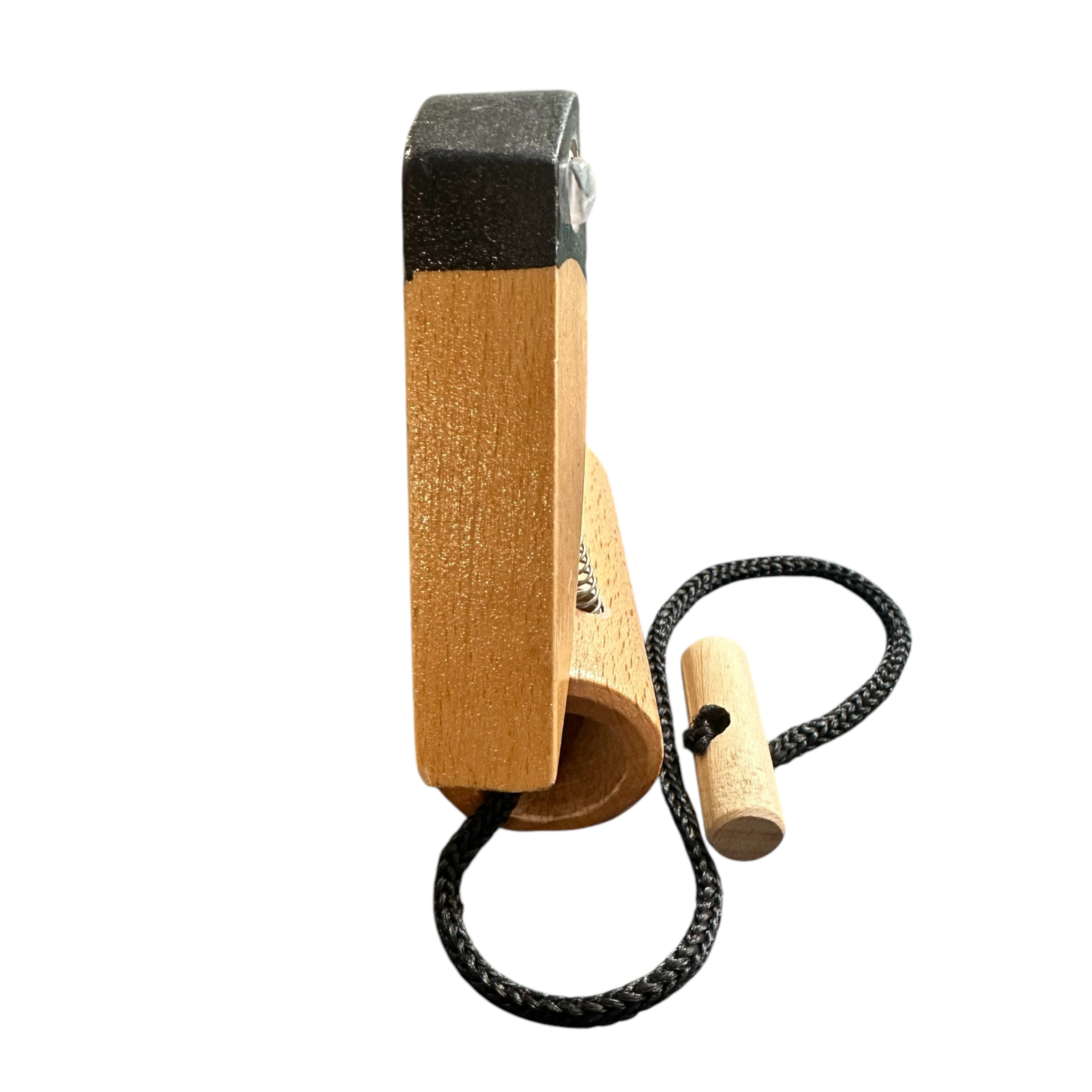 Handmade-wooden-woodpecker-doorbell-spring-action-door-knocker