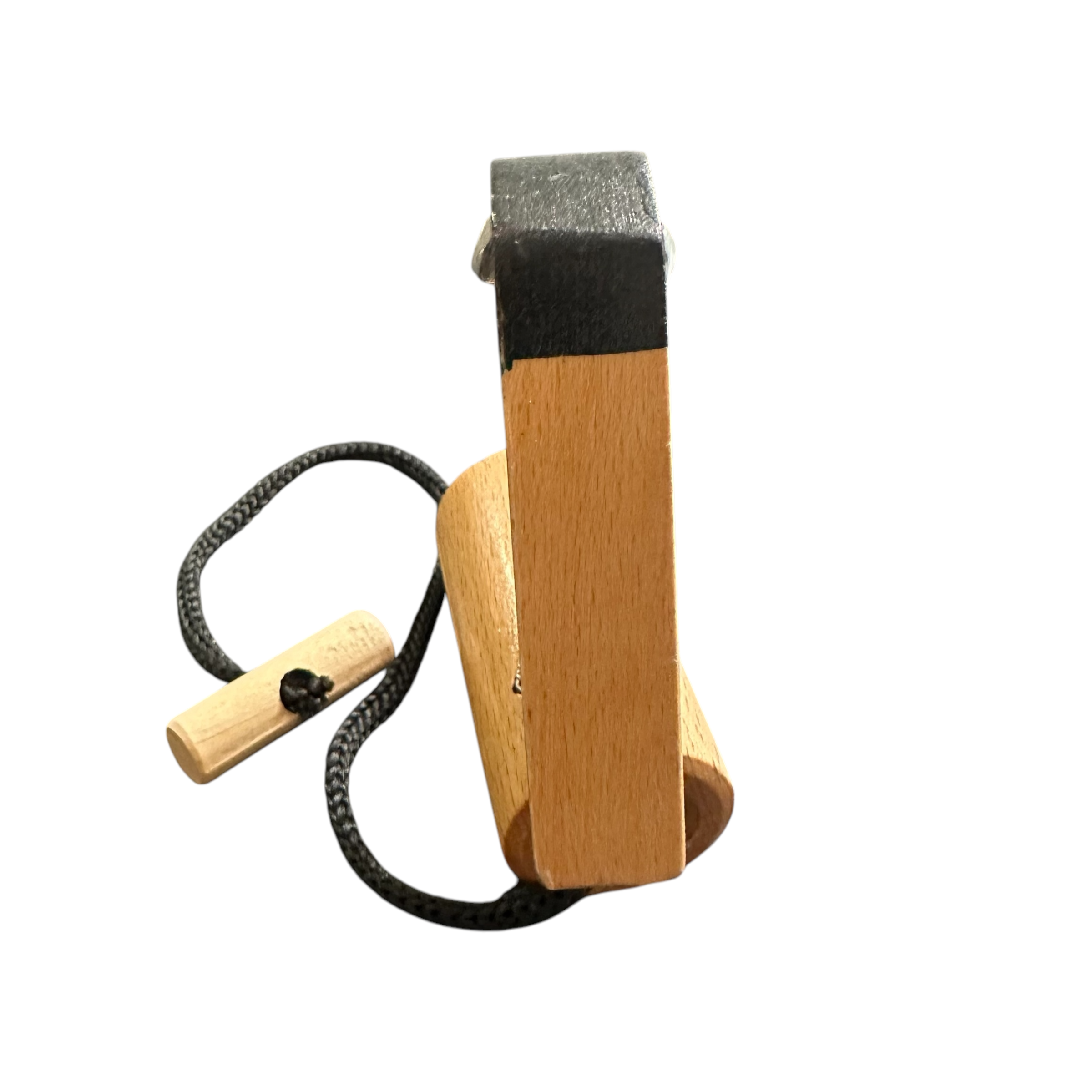 Handmade-wooden-woodpecker-doorbell-spring-action-door-knocker