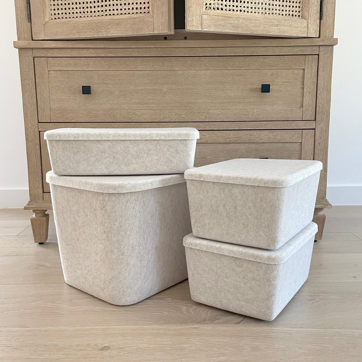 The Sculpted Bin - Wide With Lid