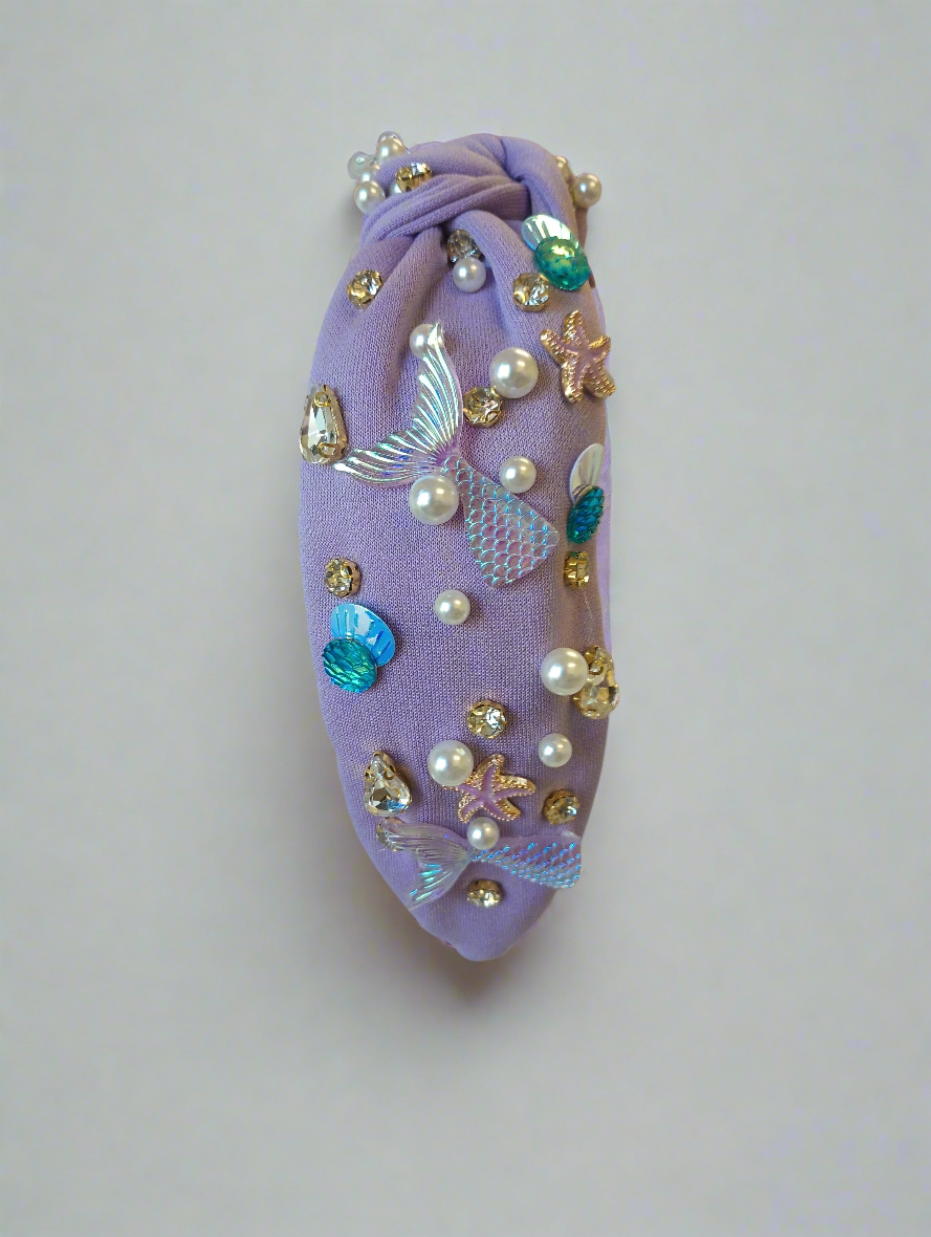 Beaded Headband - Mermaid (purple)