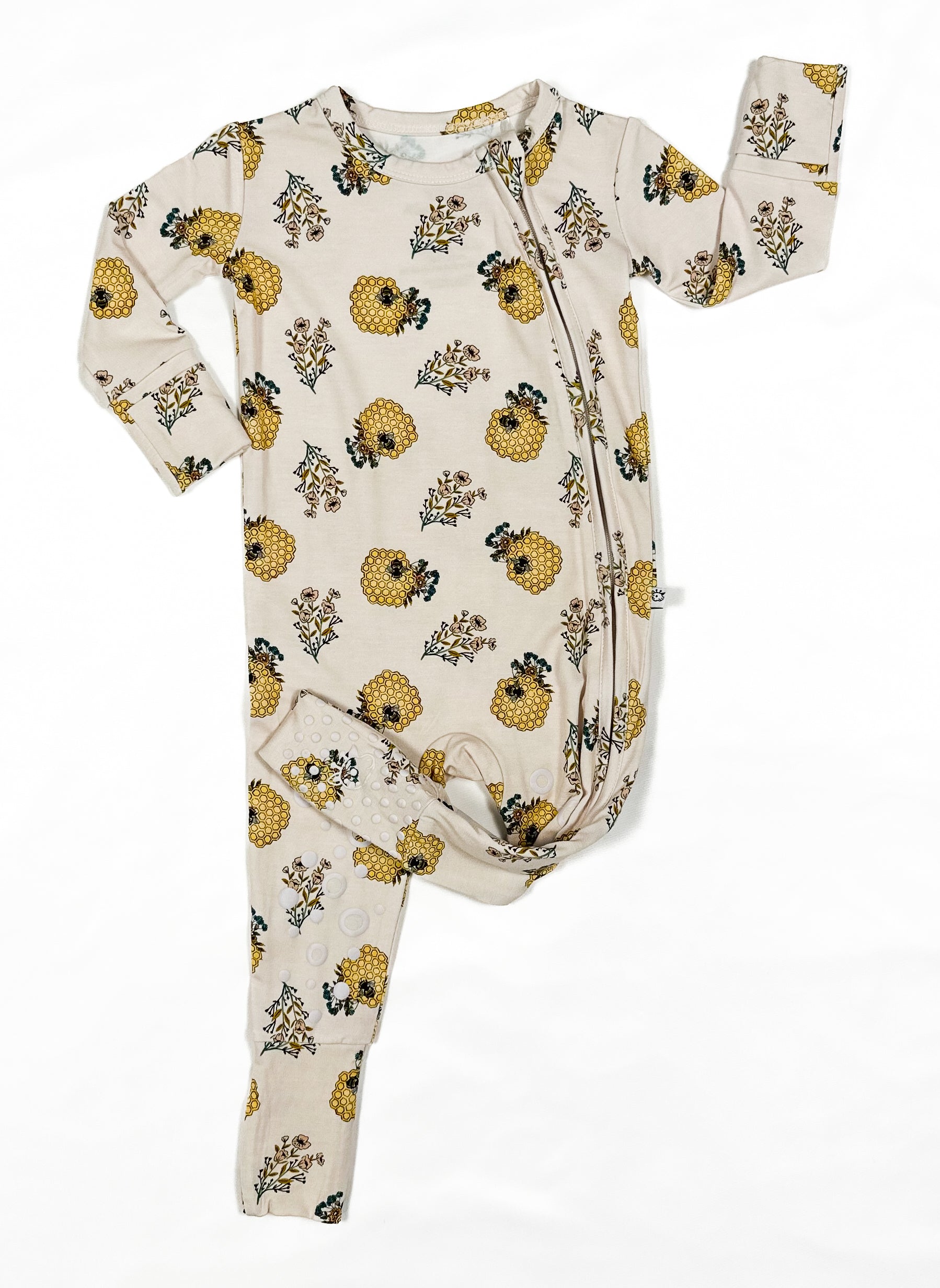 Knee-grip Honeycomb Convertible Footie
