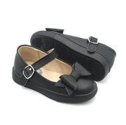Chelsea Sneaker Sole Mary Jane With Bow - Black