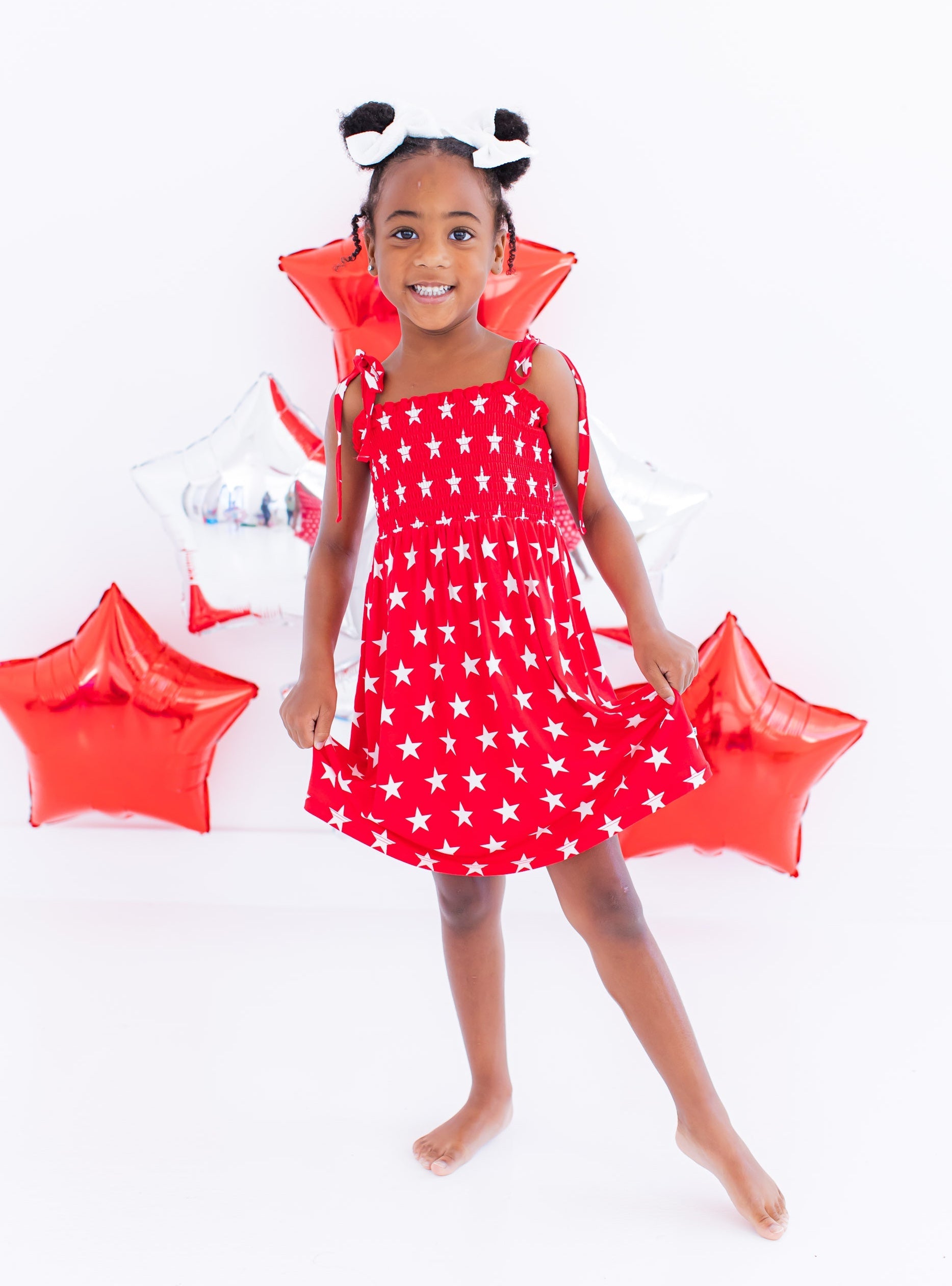 Star Smocked Birdie Dress