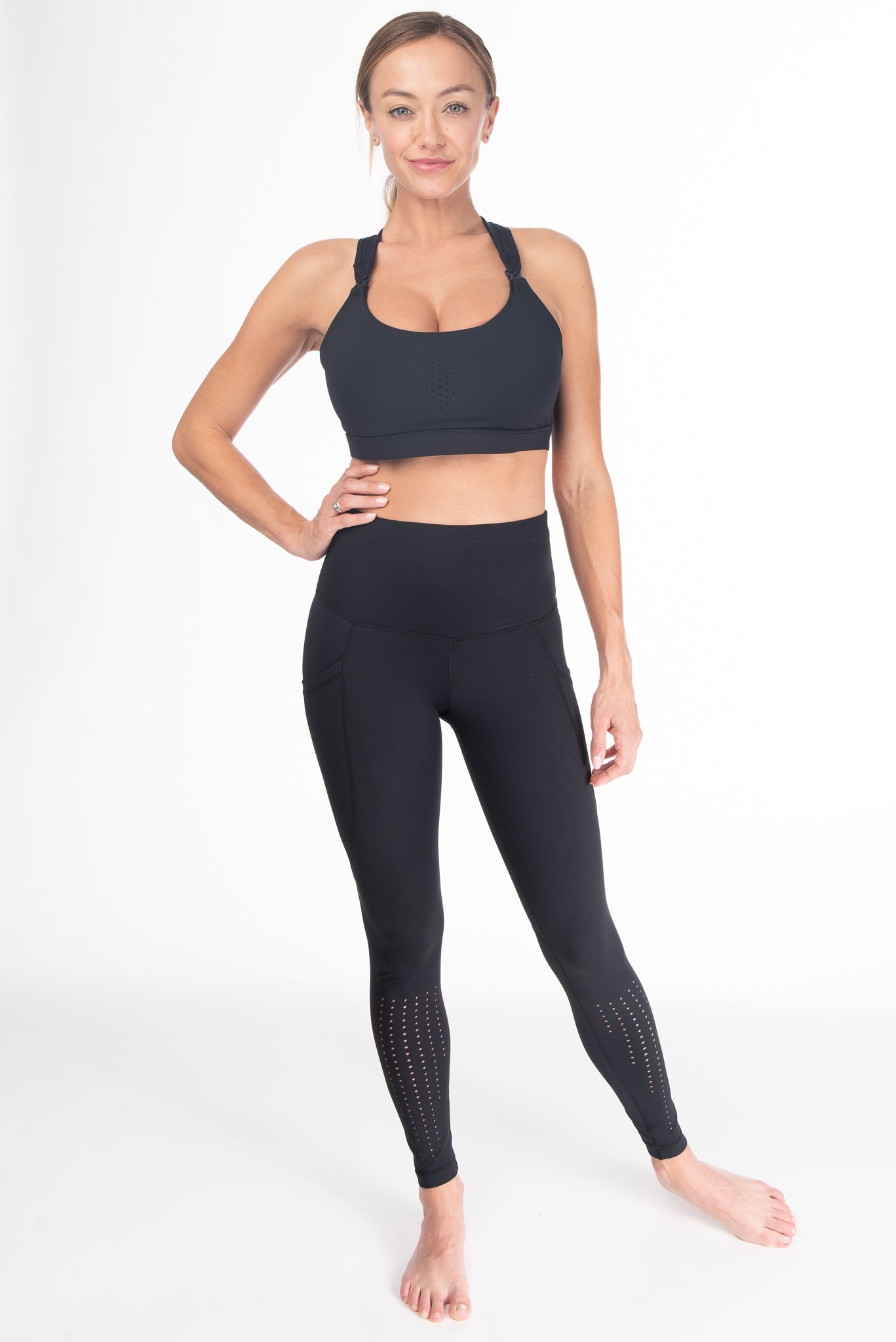 Chloe 3 Running Nursing Sports Bra (noir)