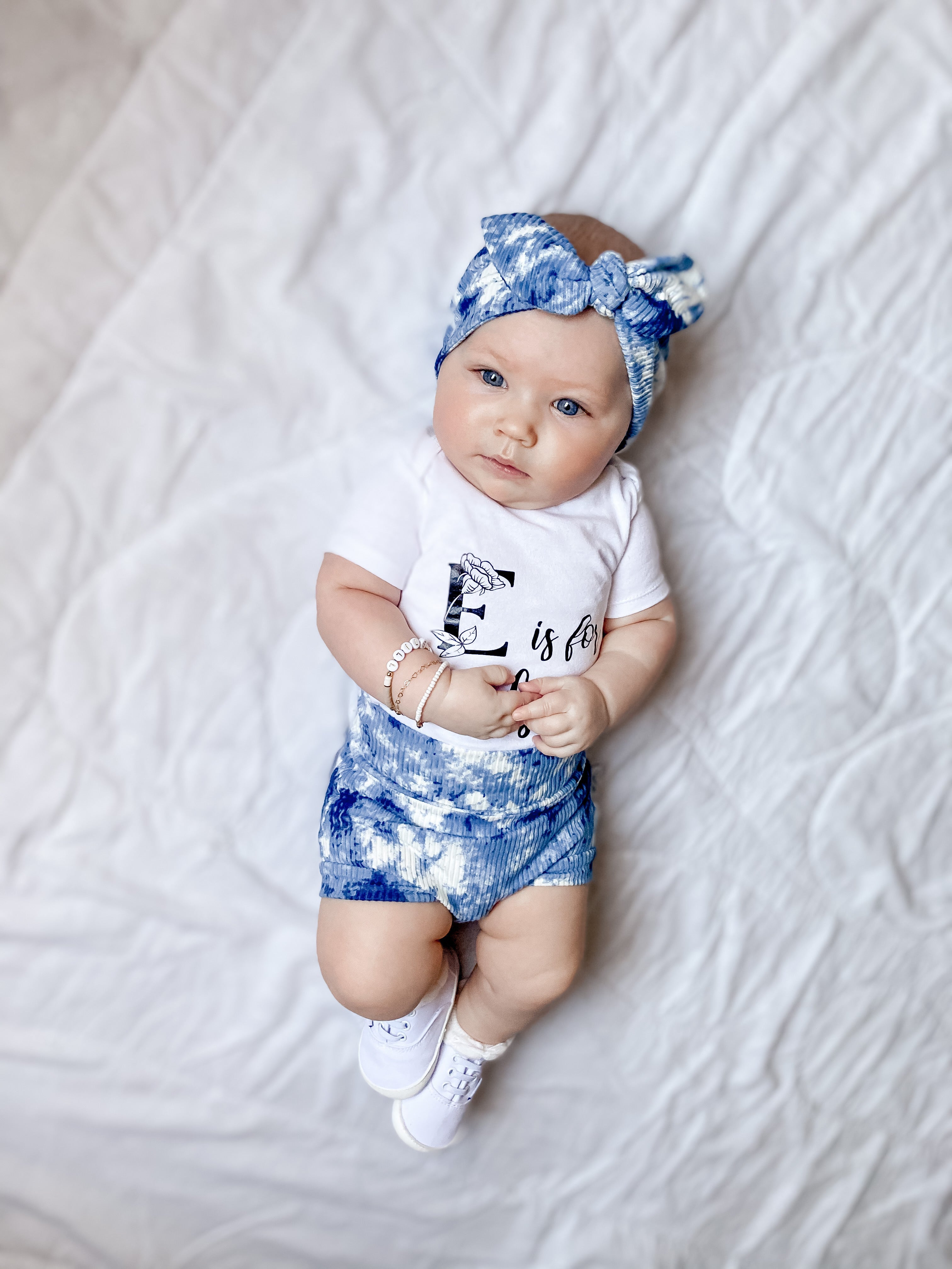 Denim Tie Dye Ribbed Bummies