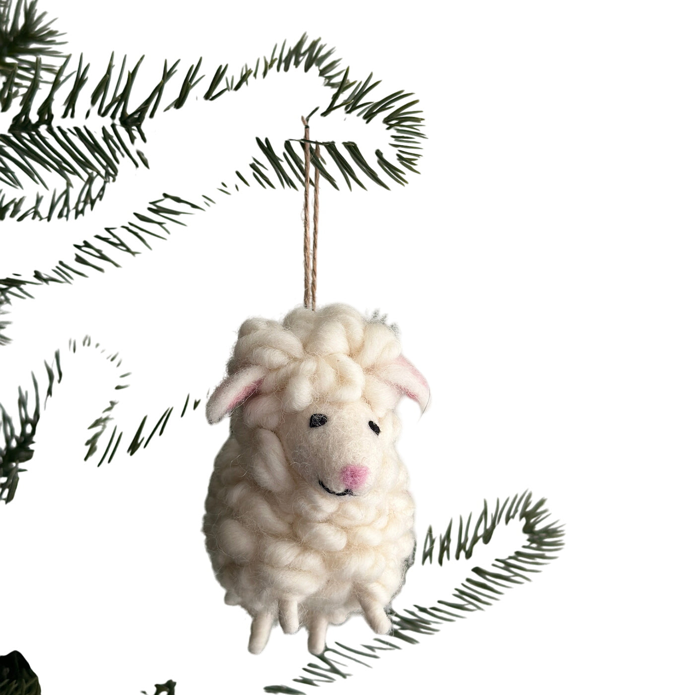 Felt Ornament - Fluffy Sheep