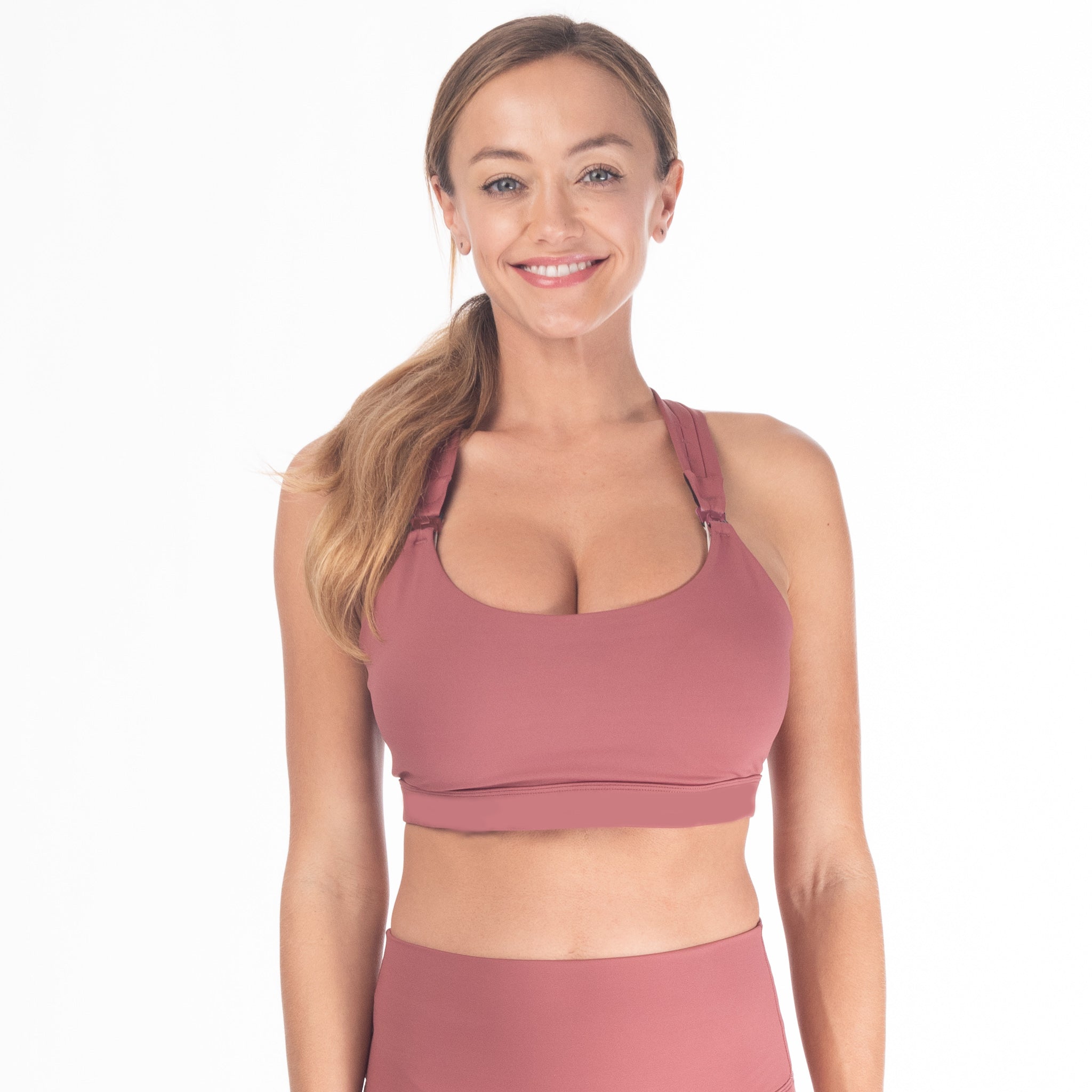 Chloé 3 Running Nursing Sports Bra (dusty Rose)