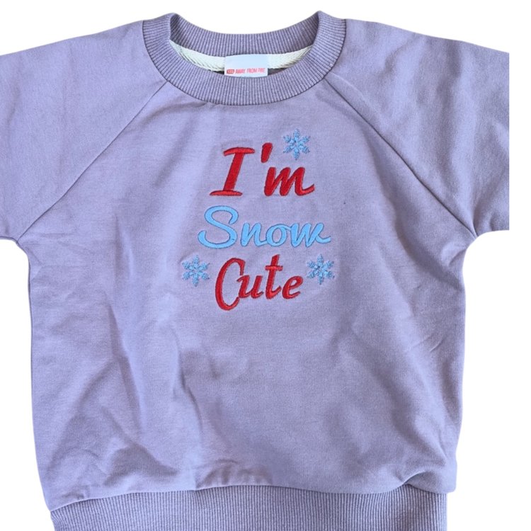 Custom Embroidered Baby Sweatshirt – Personalized Soft Bamboo Pullover