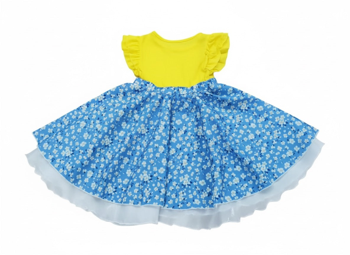 Blossom Organic Cotton Toddler Dress – Everyday Summer Dress For Girls