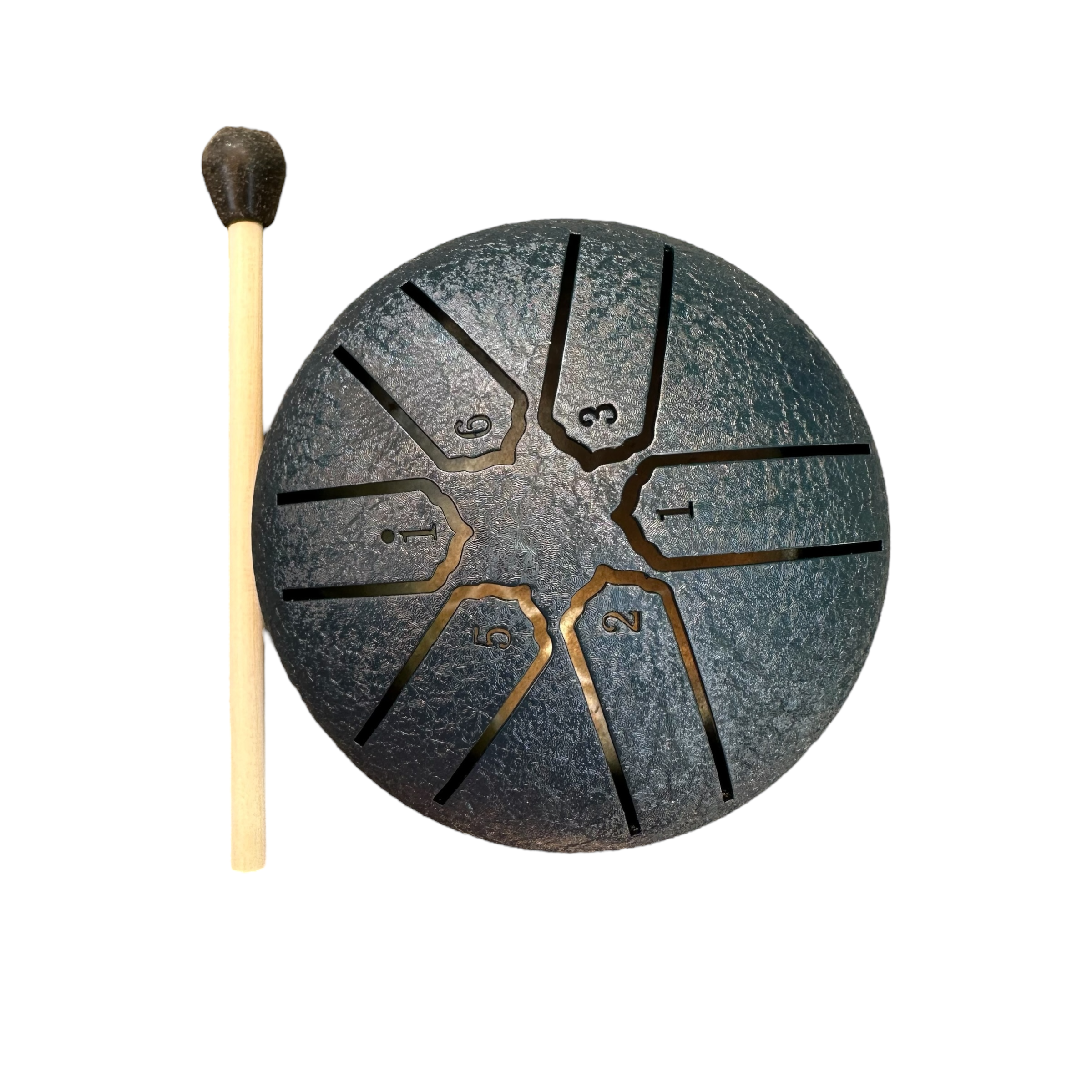 Mini Rain Drum 3 Steel Percussion Instrument With Mallet (navy)