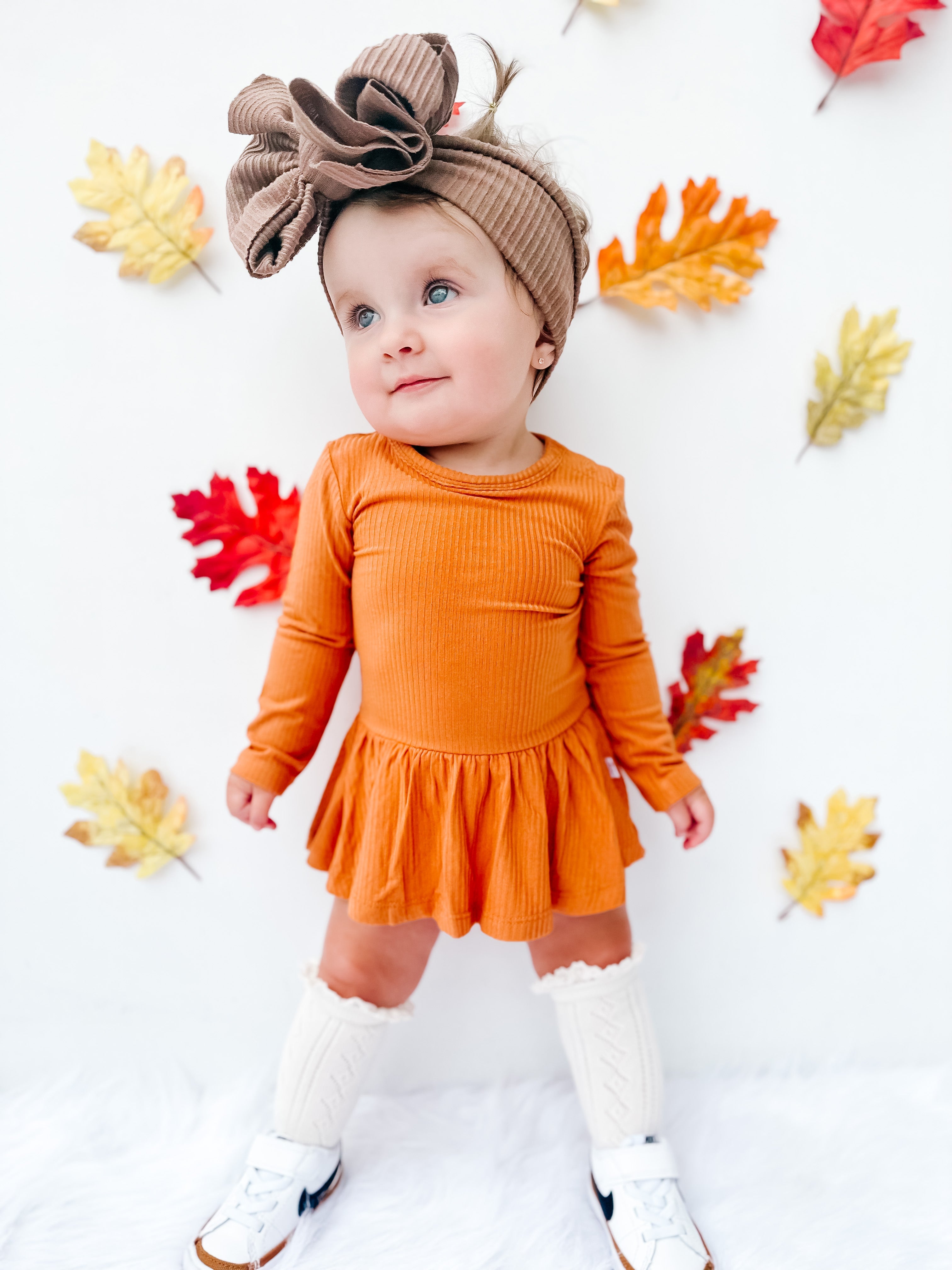 Pumpkin Rib Dream Bodysuit Dress