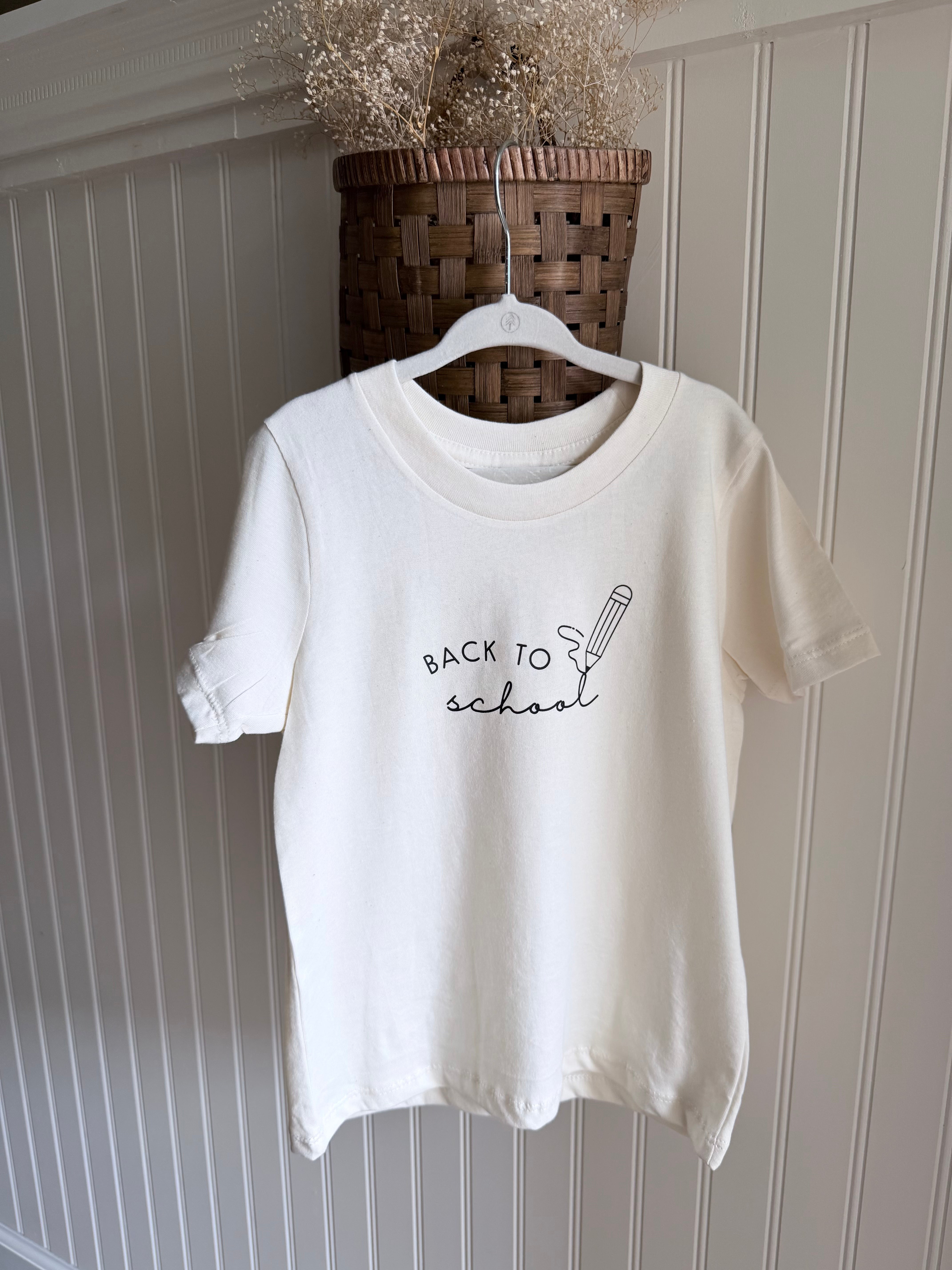 Back To School Organic Kids T-shirt