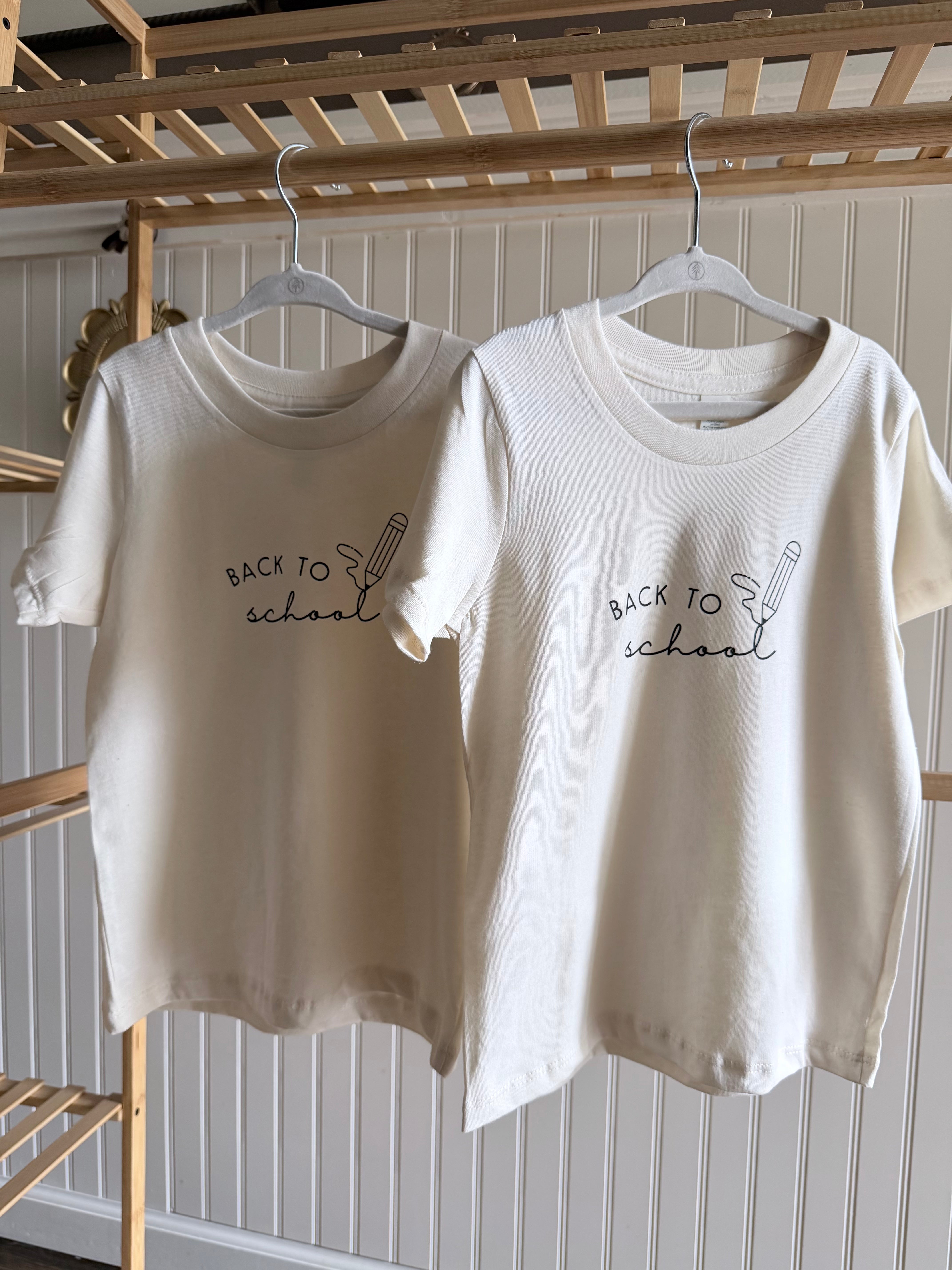 Back To School Organic Kids T-shirt