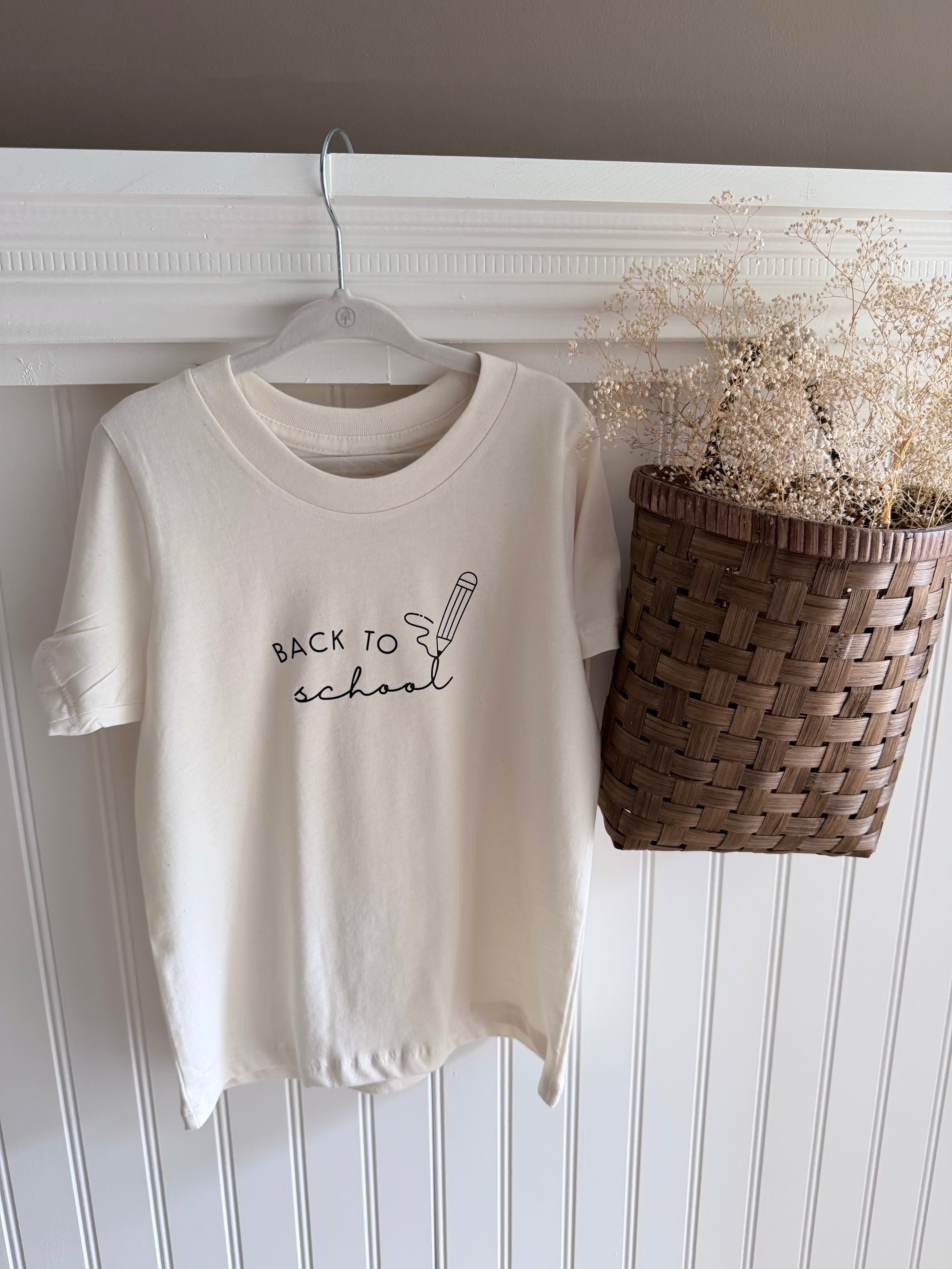 Back To School Organic Kids T-shirt